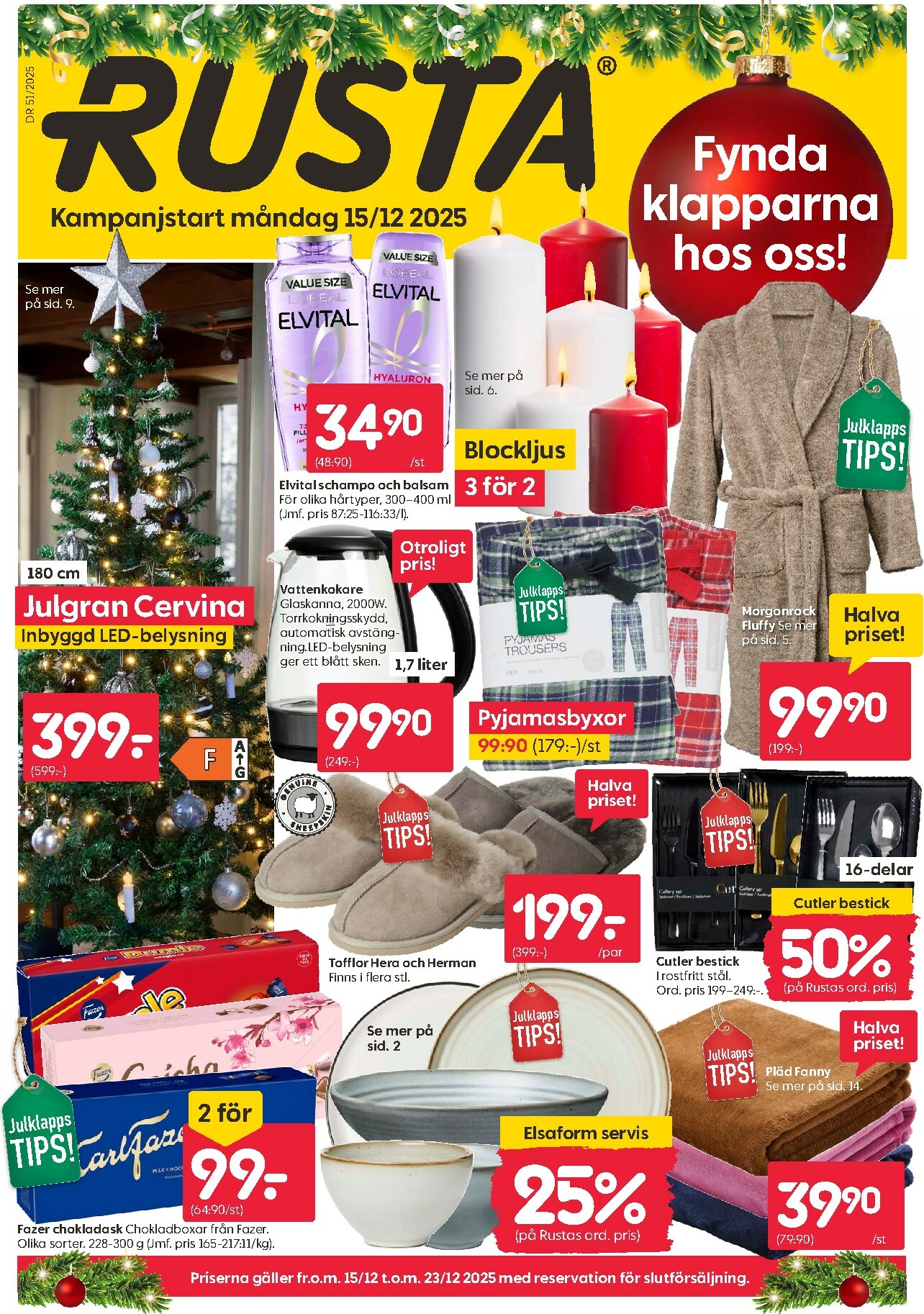 rusta - Rusta-reklambladet giltigt från 15/12 - 23/12