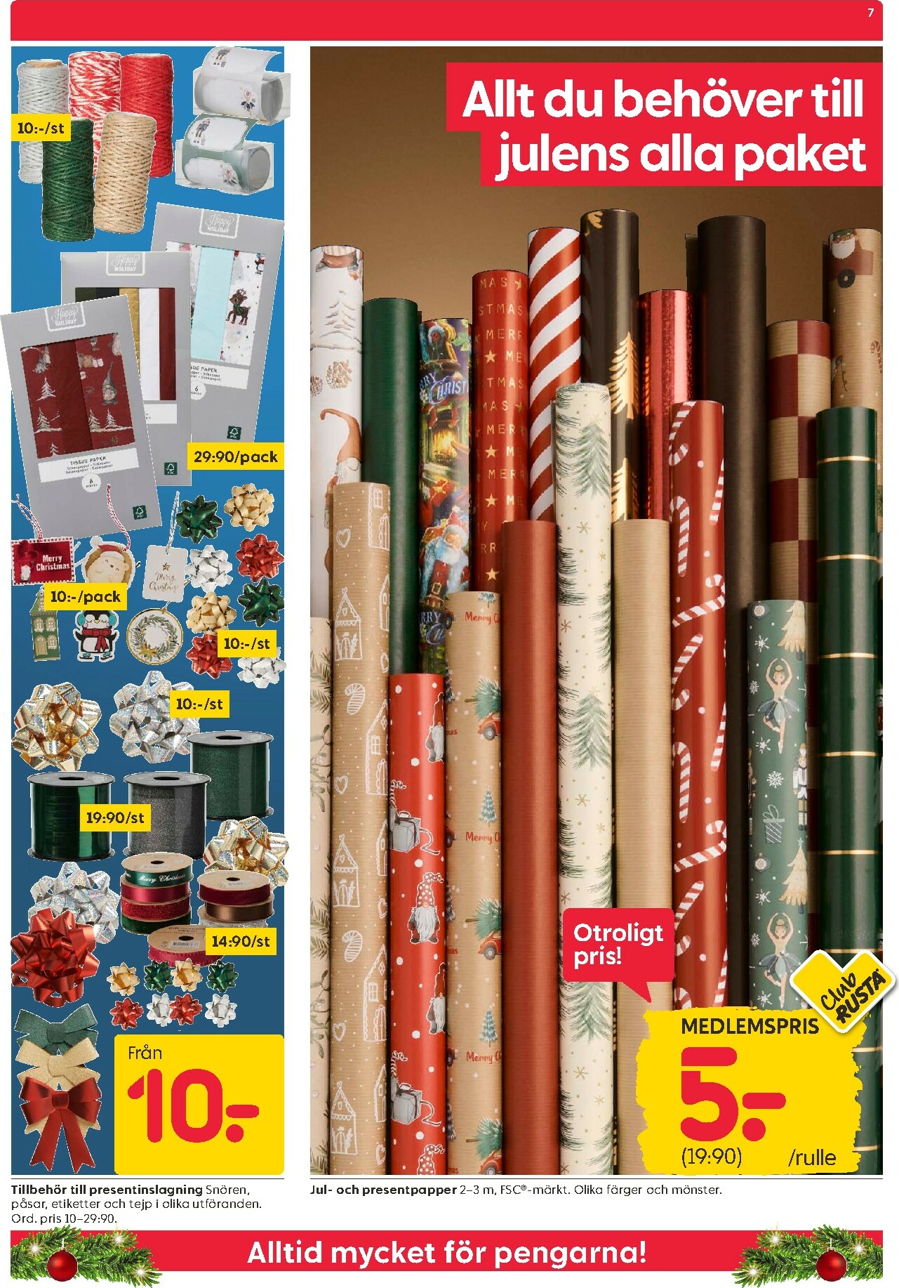 rusta - Rusta-reklambladet giltigt från 15/12 - 23/12 - page: 7