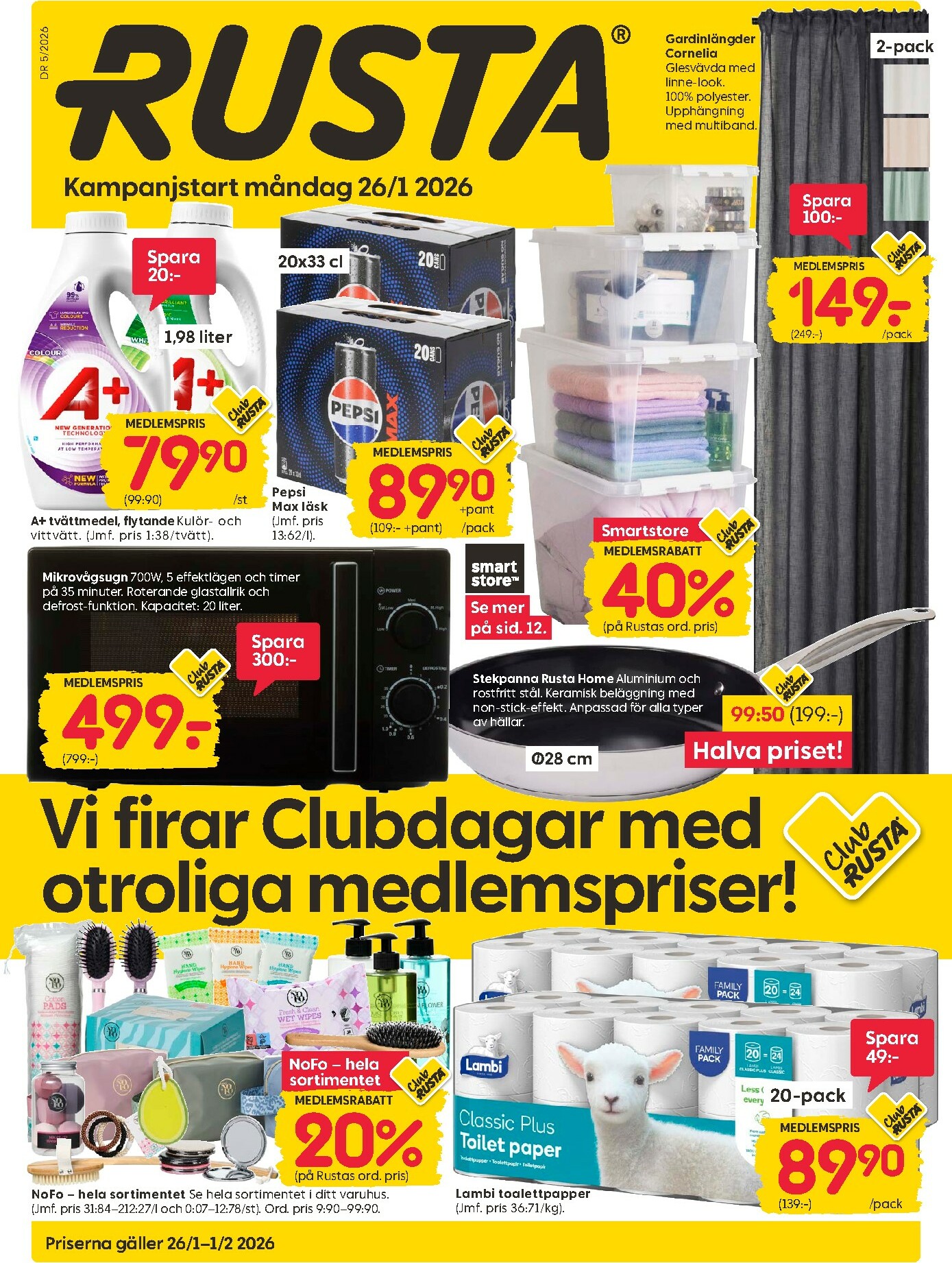 rusta - Rusta-reklambladet giltigt från 26/01 - 01/02