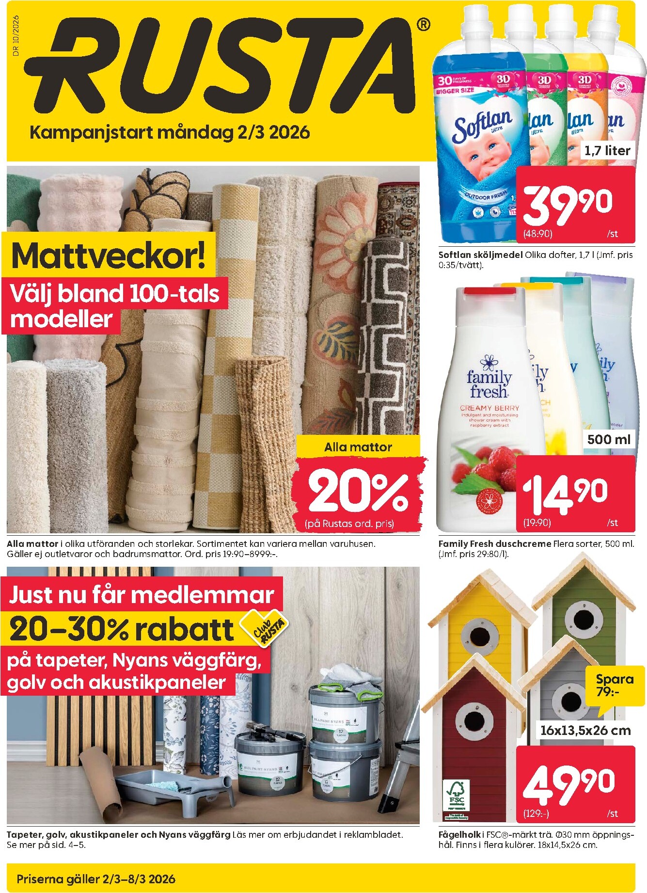 rusta - Rusta-reklambladet giltigt från 02/03/2026 - 08/03/2026
