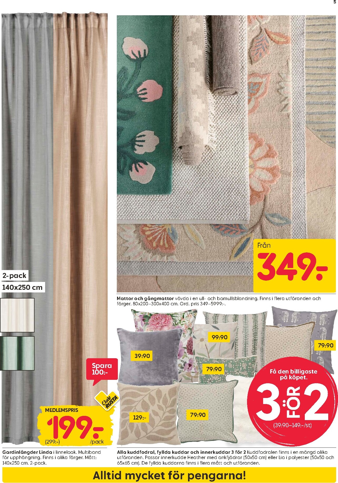 rusta - Rusta-reklambladet giltigt från 09/03/2026 - 15/03/2026 - page: 5