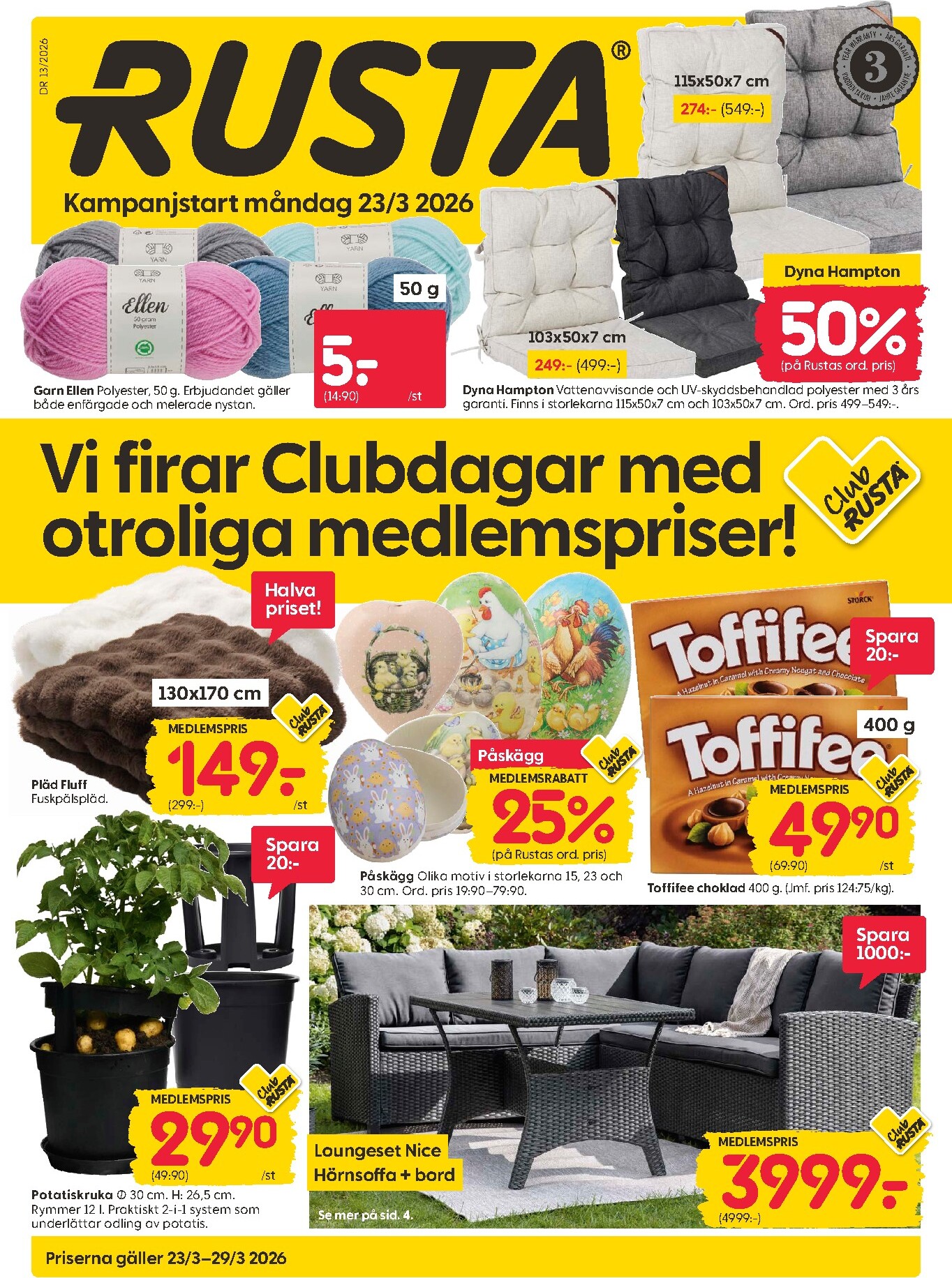rusta - Rusta-reklambladet giltigt från 23/03/2026 - 29/03/2026