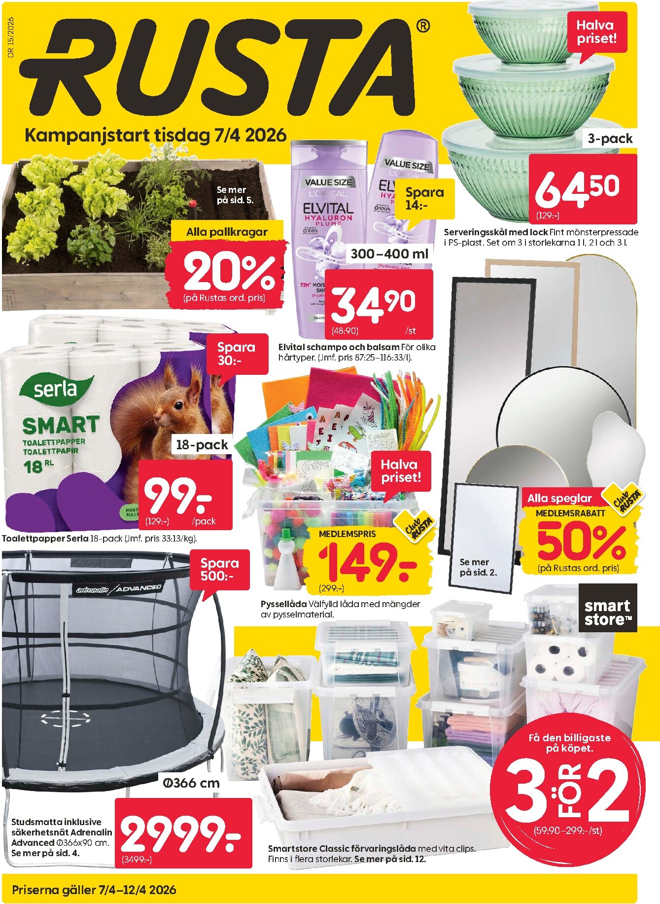 rusta - Rusta-reklambladet giltigt från 07/04/2026 - 12/04/2026
