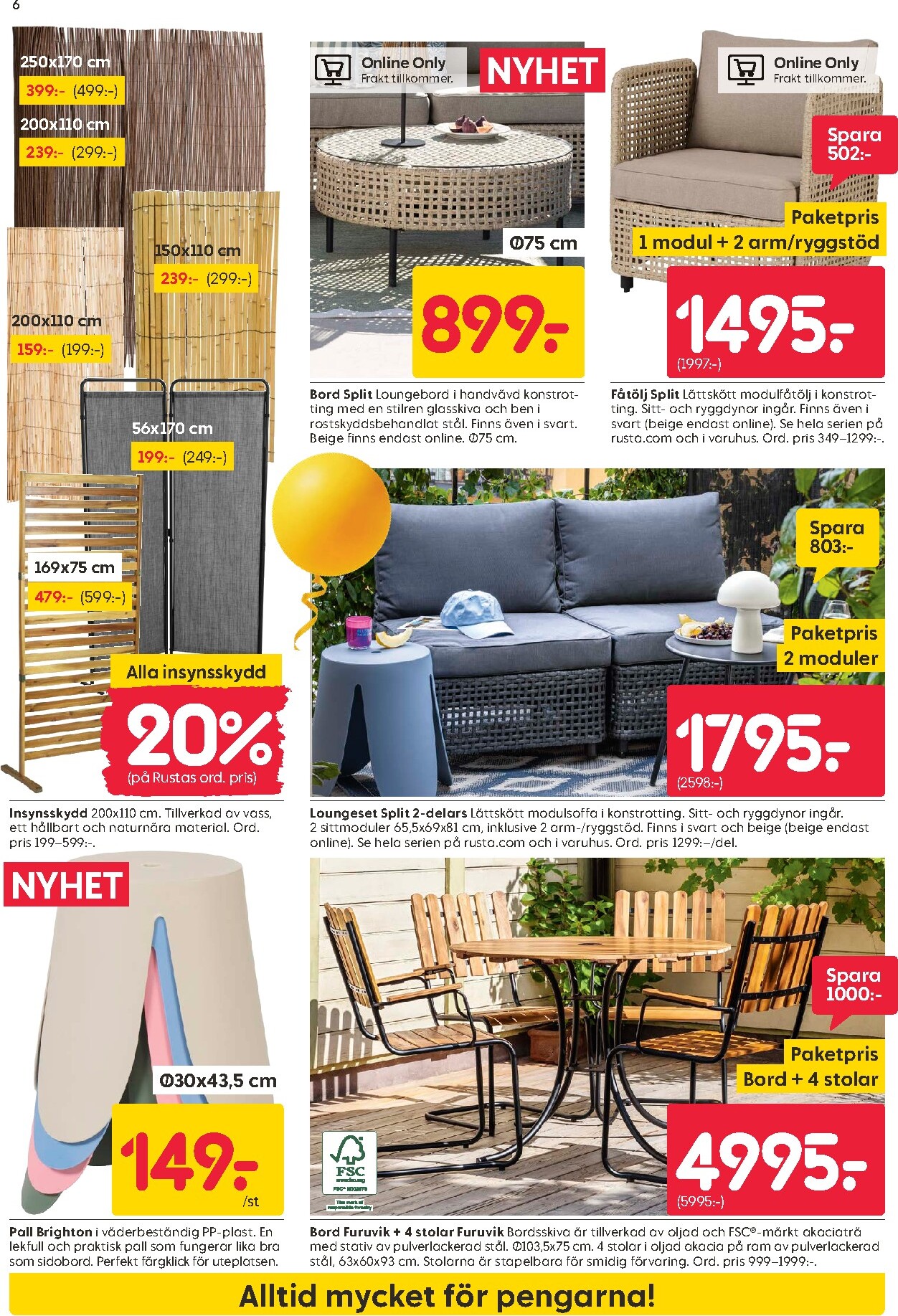 rusta - Aktuellt Rusta reklamblad giltigt från måndag 13/04/2026 till söndag 19/04/2026 - page: 6