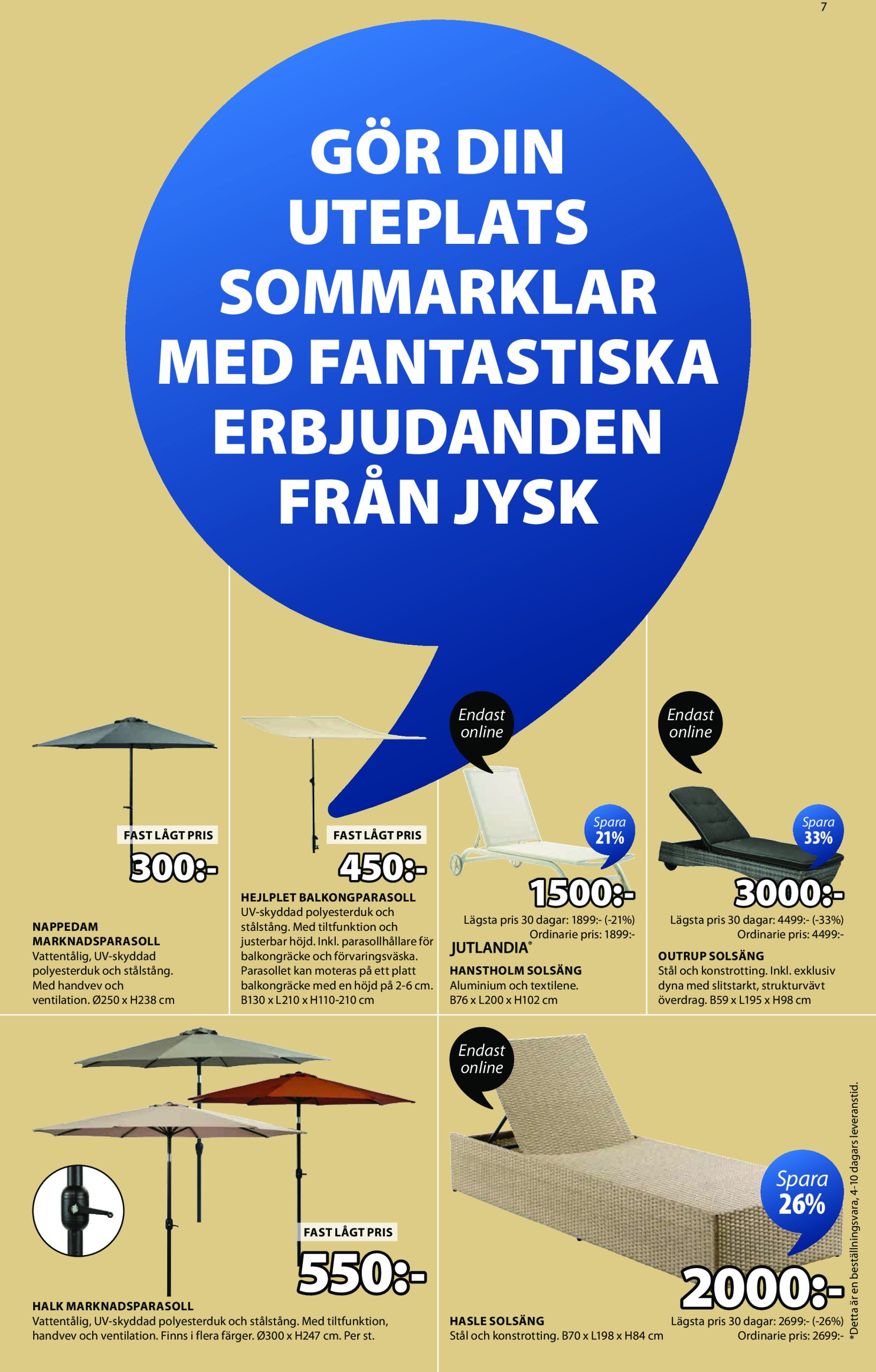 jysk - JYSK-reklambladet giltigt från 26/05 - 01/06 - page: 7