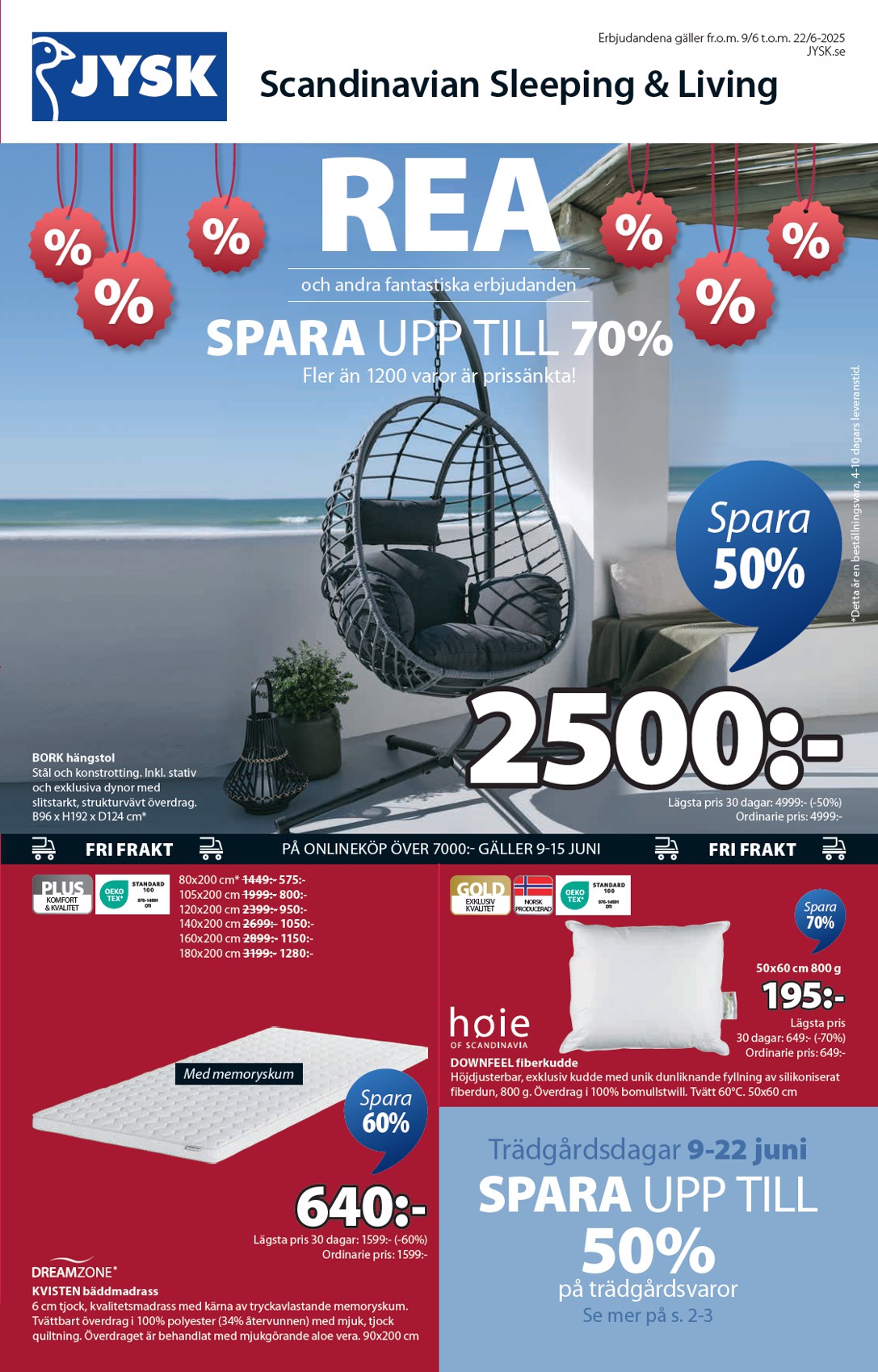 jysk - JYSK-reklambladet giltigt från 09/06 - 22/06 - page: 1