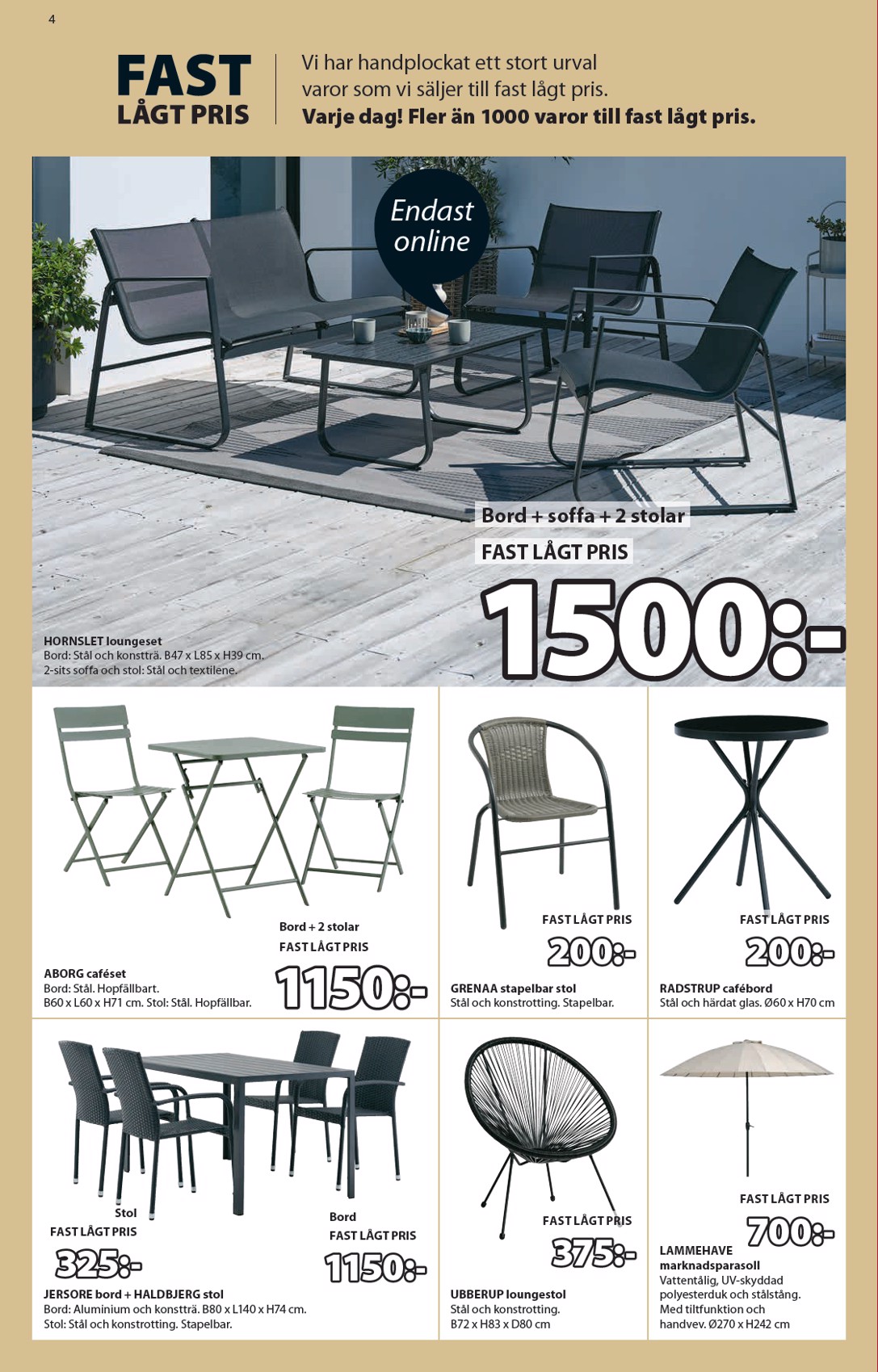 jysk - JYSK-reklambladet giltigt från 09/06 - 22/06 - page: 4