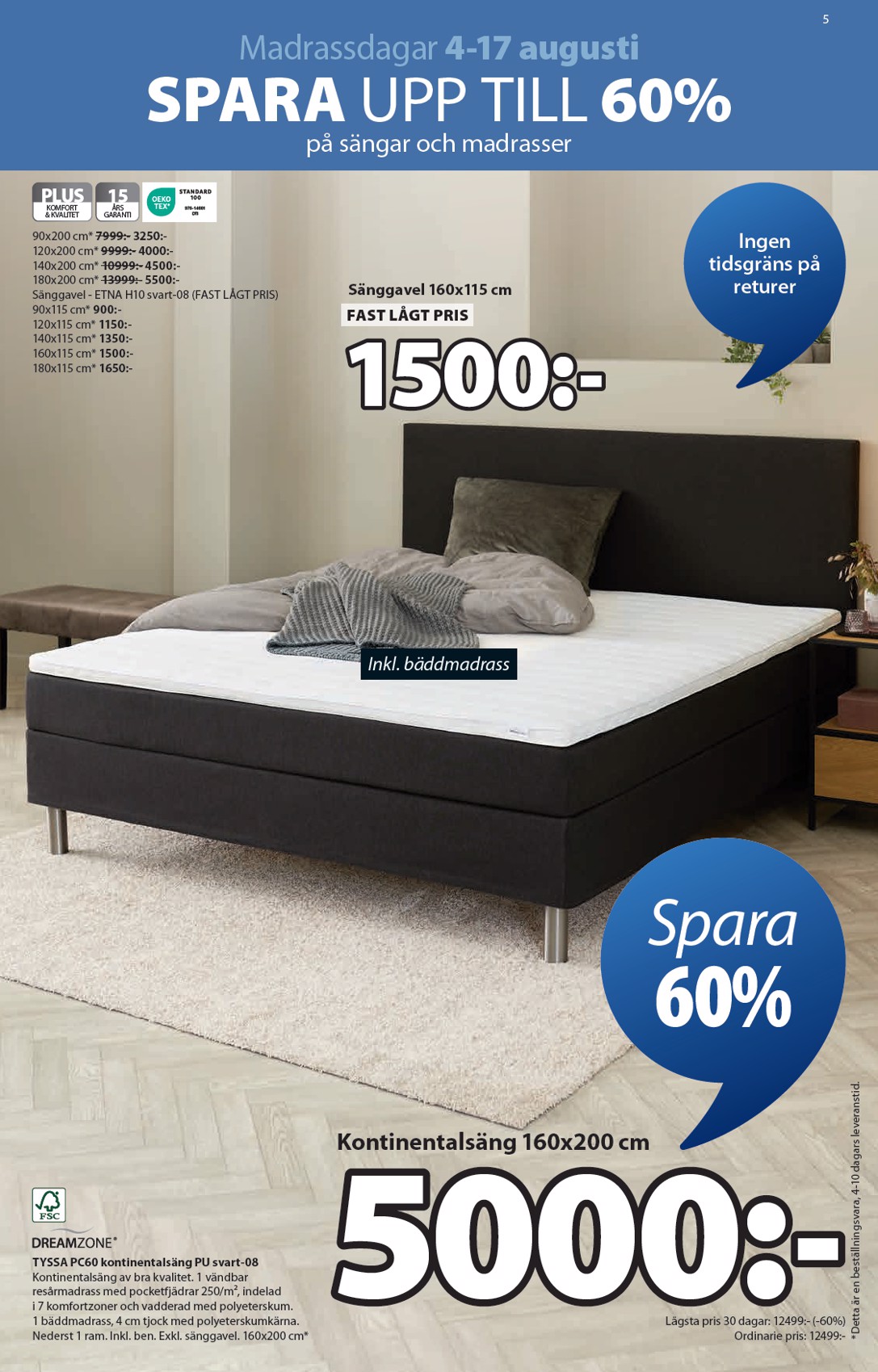 jysk - JYSK-reklambladet giltigt från 04/08 - 17/08 - page: 5