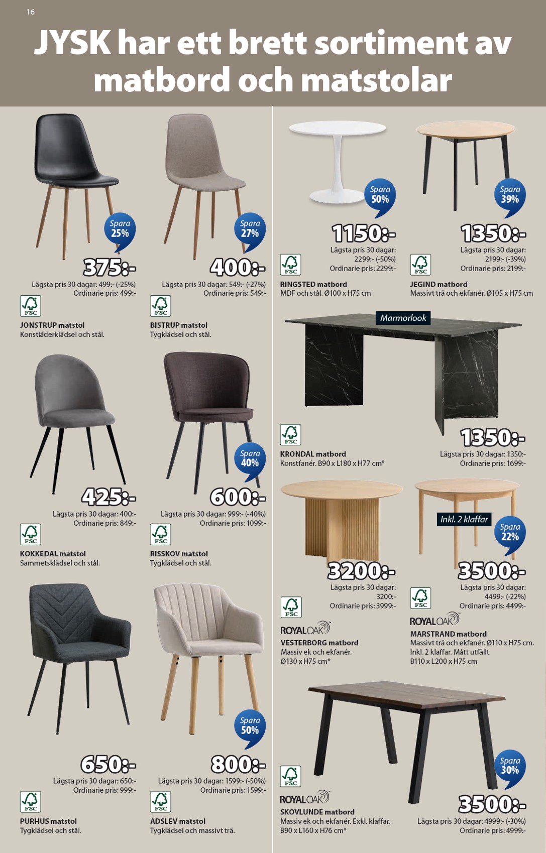 jysk - JYSK-reklambladet giltigt från 04/08 - 17/08 - page: 16