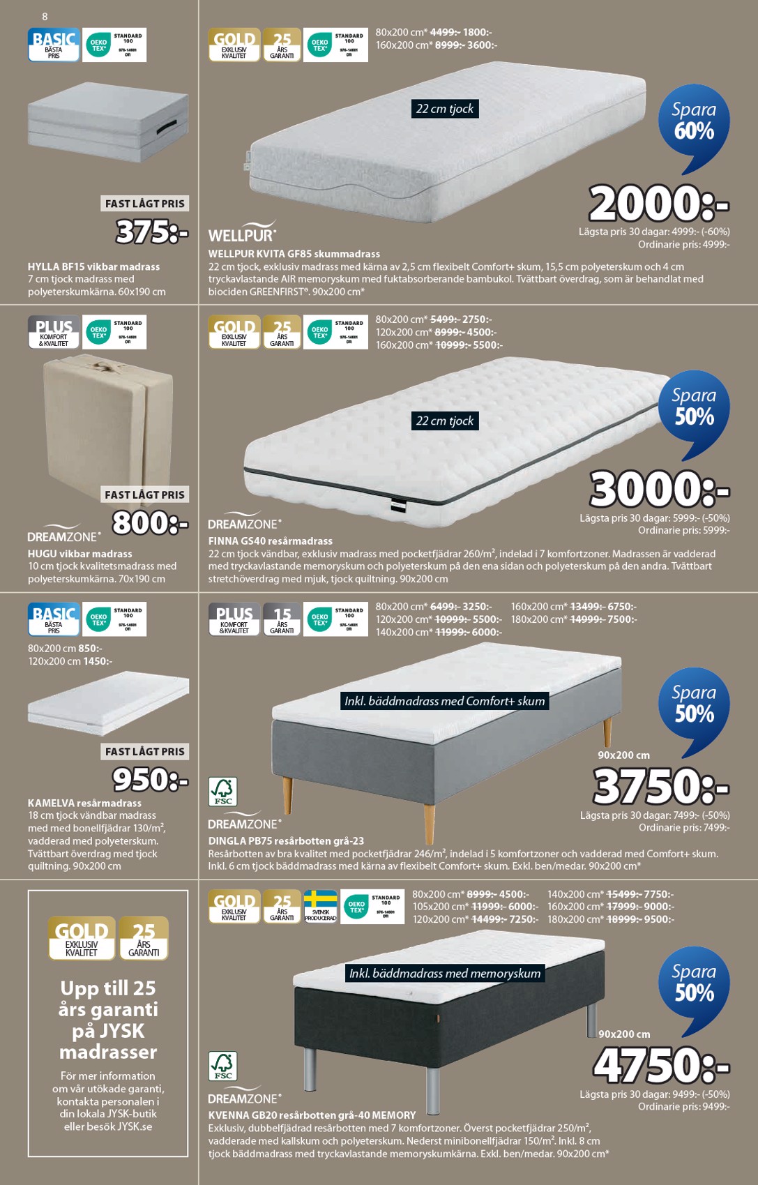 jysk - JYSK-reklambladet giltigt från 18/08 - 31/08 - page: 8