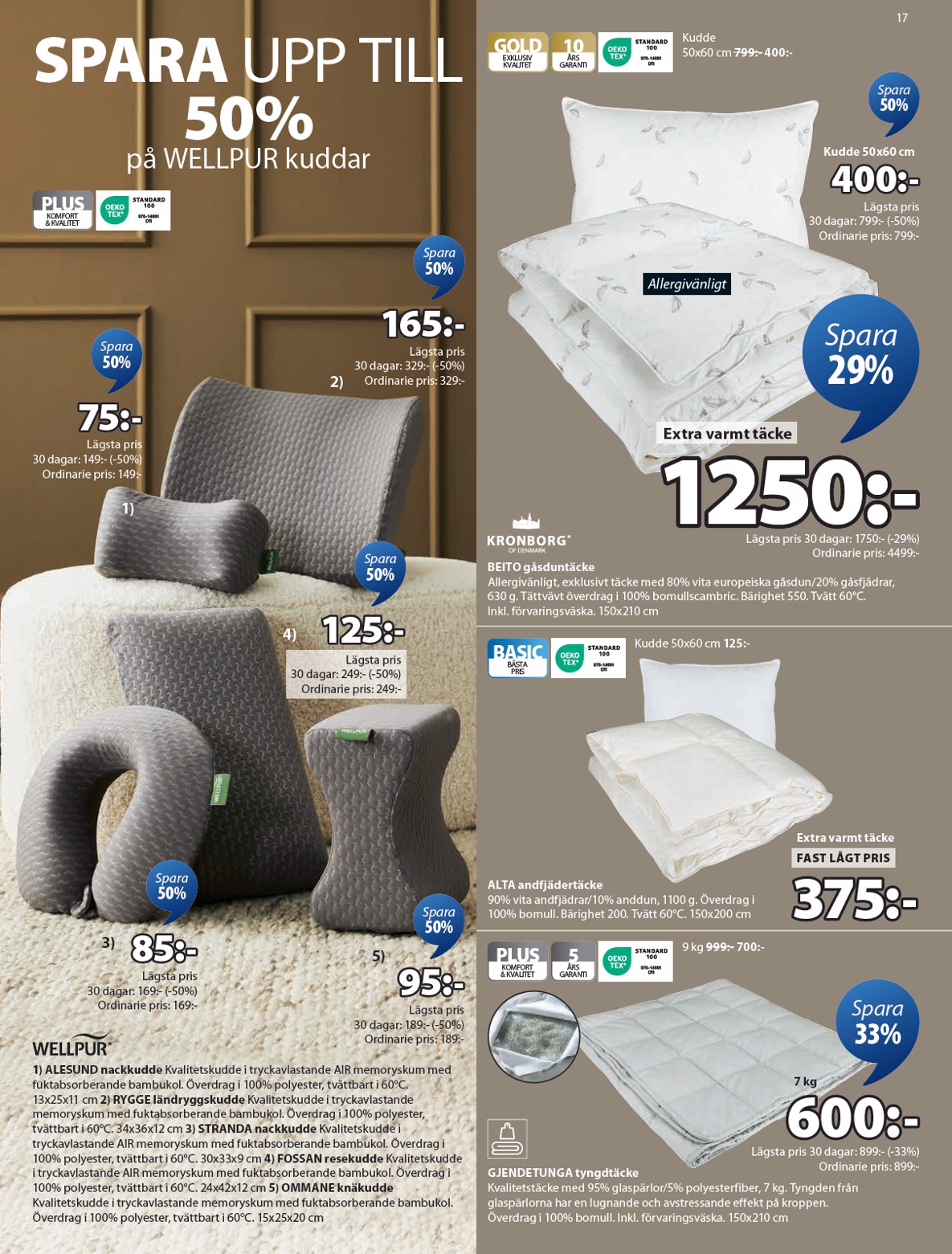 jysk - JYSK-reklambladet giltigt från 25/08 - 07/09 - page: 17