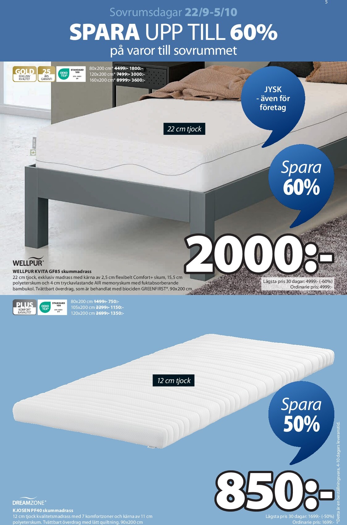 jysk - JYSK-reklambladet giltigt från 22/09 - 05/10 - page: 6