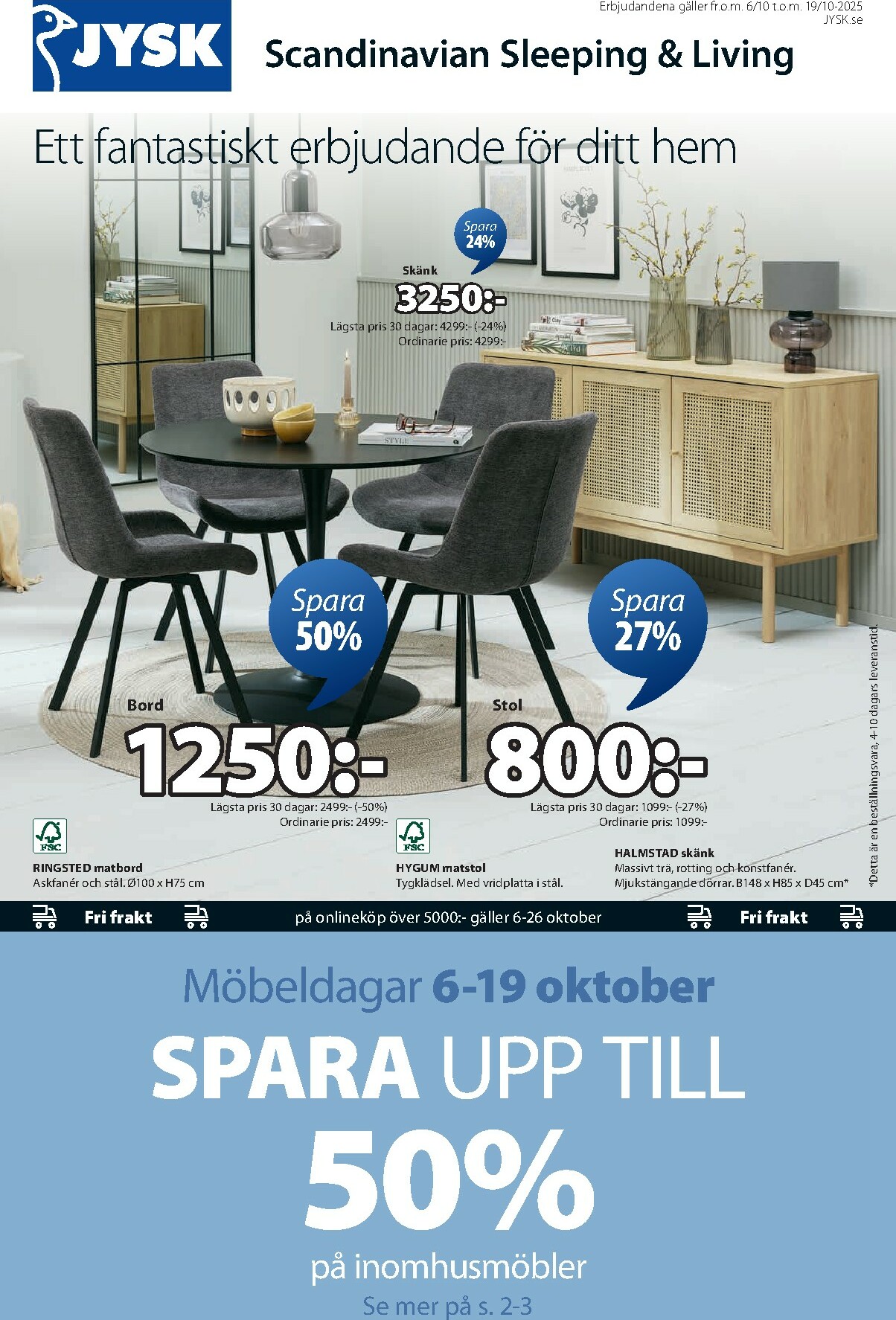 jysk - JYSK-reklambladet giltigt från 06/10 - 19/10