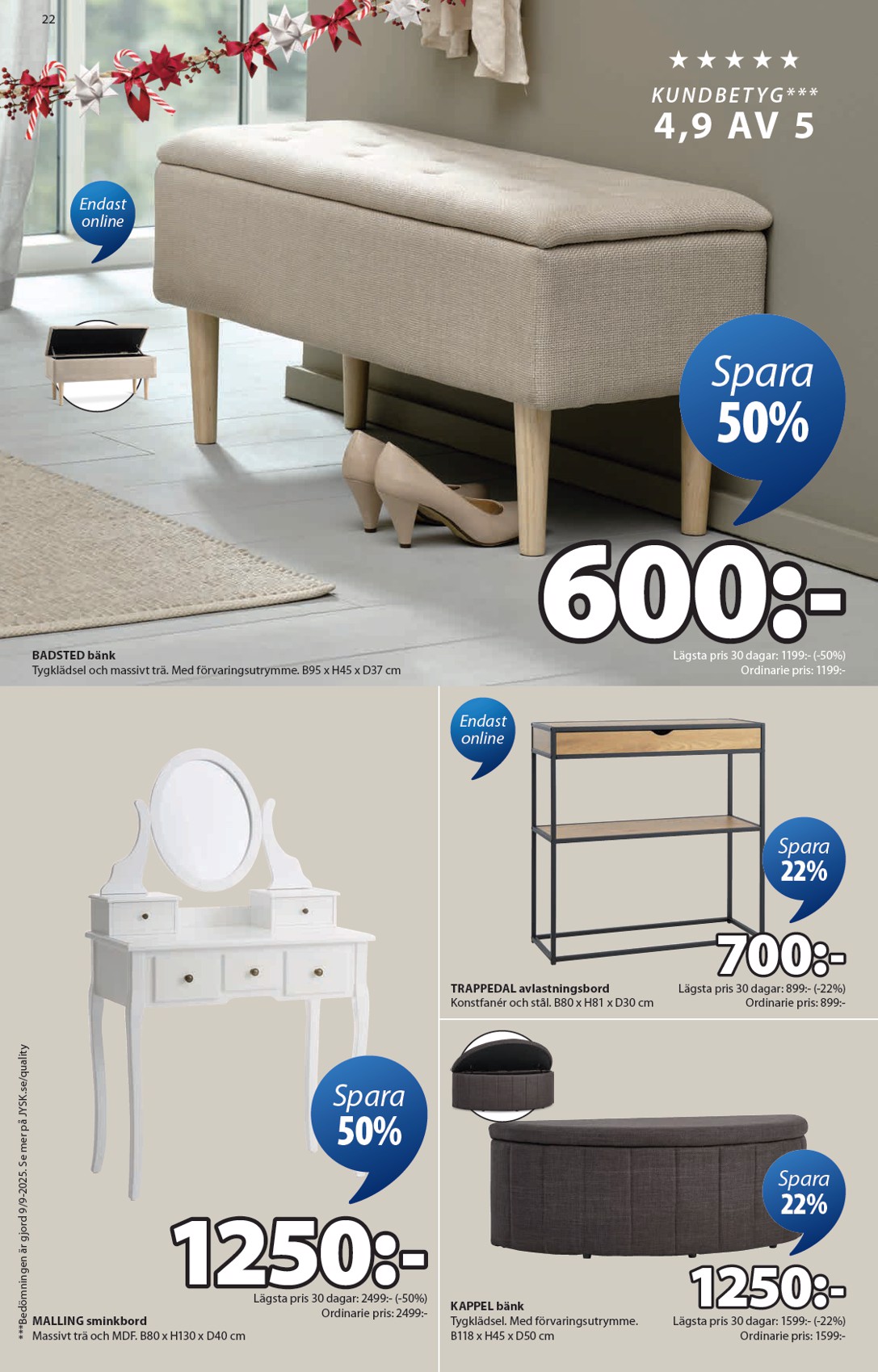 jysk - JYSK-reklambladet giltigt från 20/10 - 02/11 - page: 22