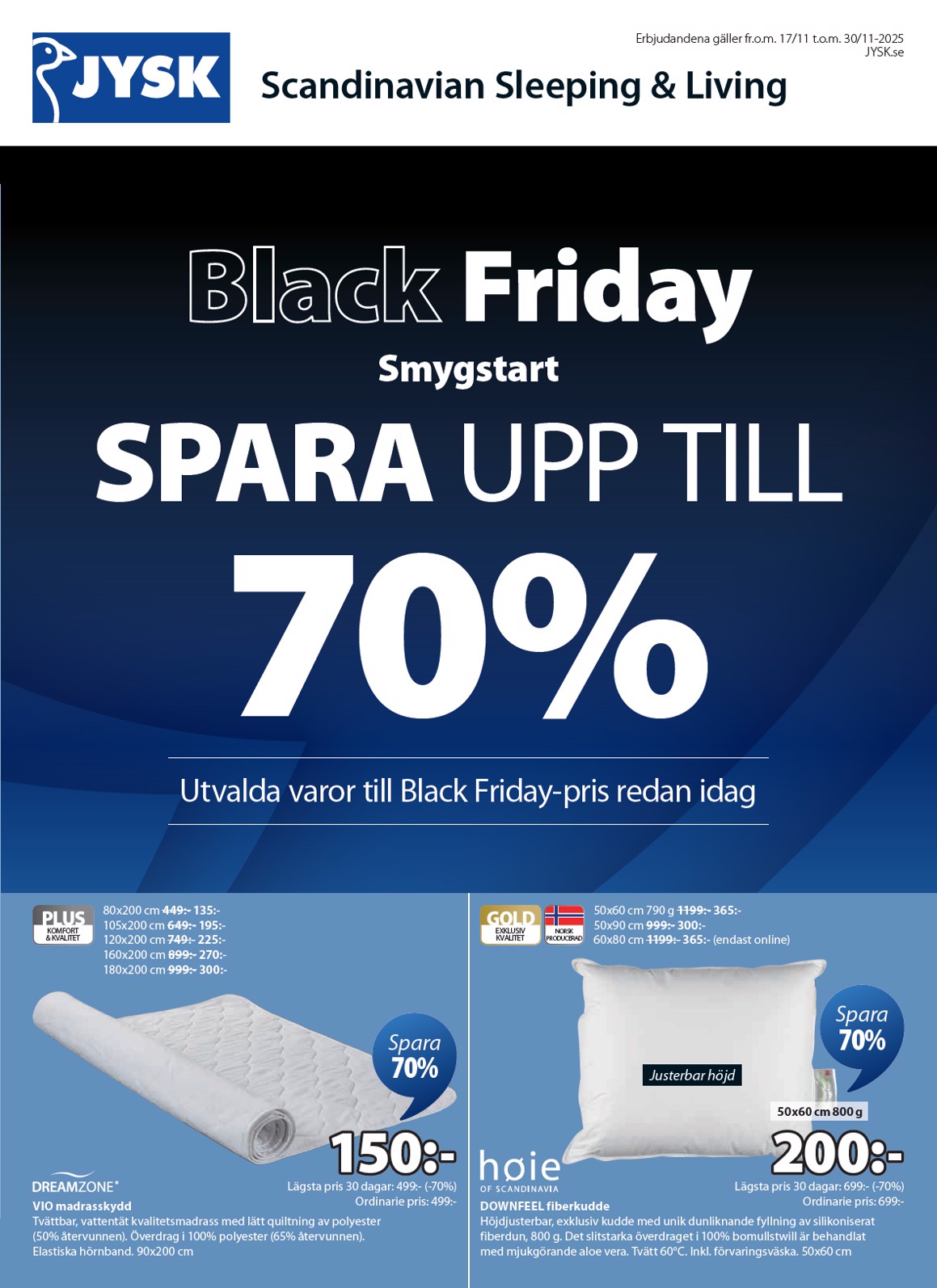 jysk - JYSK - Black Friday-reklambladet giltigt från 17/11 - 30/11 - page: 2