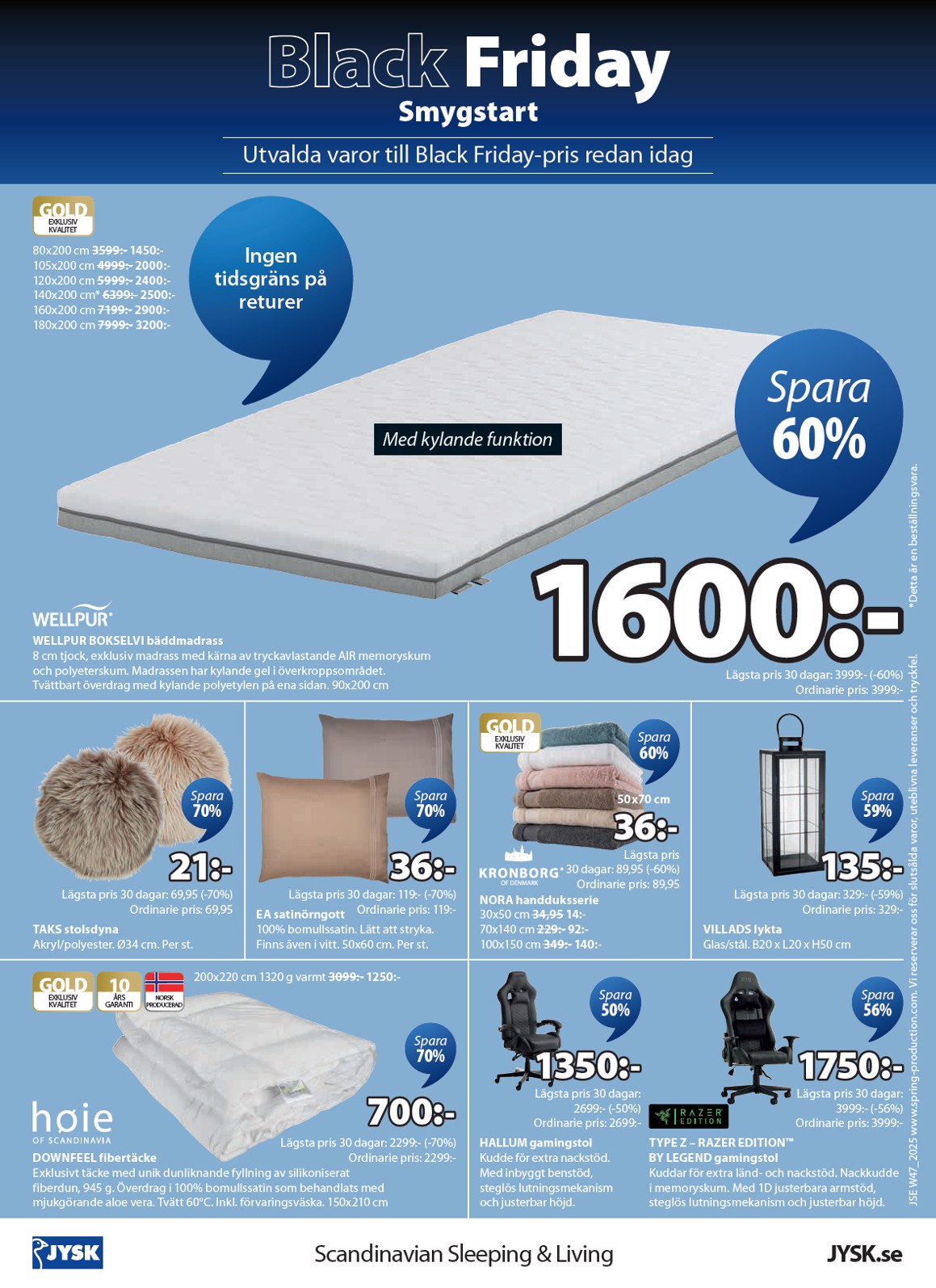 jysk - JYSK - Black Friday-reklambladet giltigt från 17/11 - 30/11 - page: 9