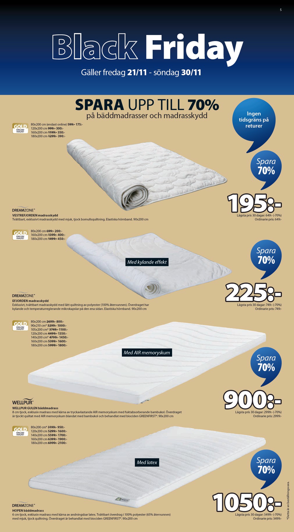 jysk - JYSK-reklambladet giltigt från 21/11 - 30/11 - page: 5