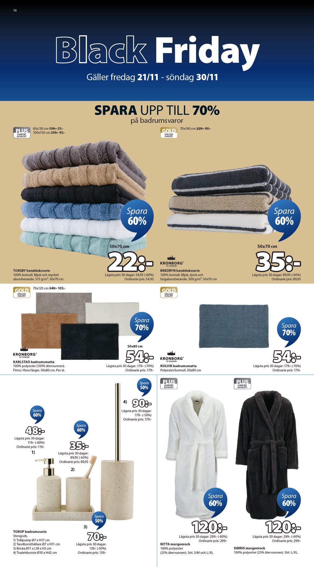 jysk - JYSK-reklambladet giltigt från 21/11 - 30/11 - page: 14