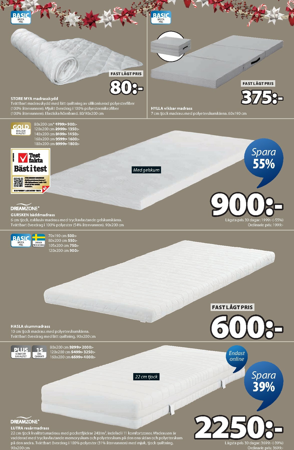 jysk - JYSK-reklambladet giltigt från 15/12 - 23/12 - page: 8