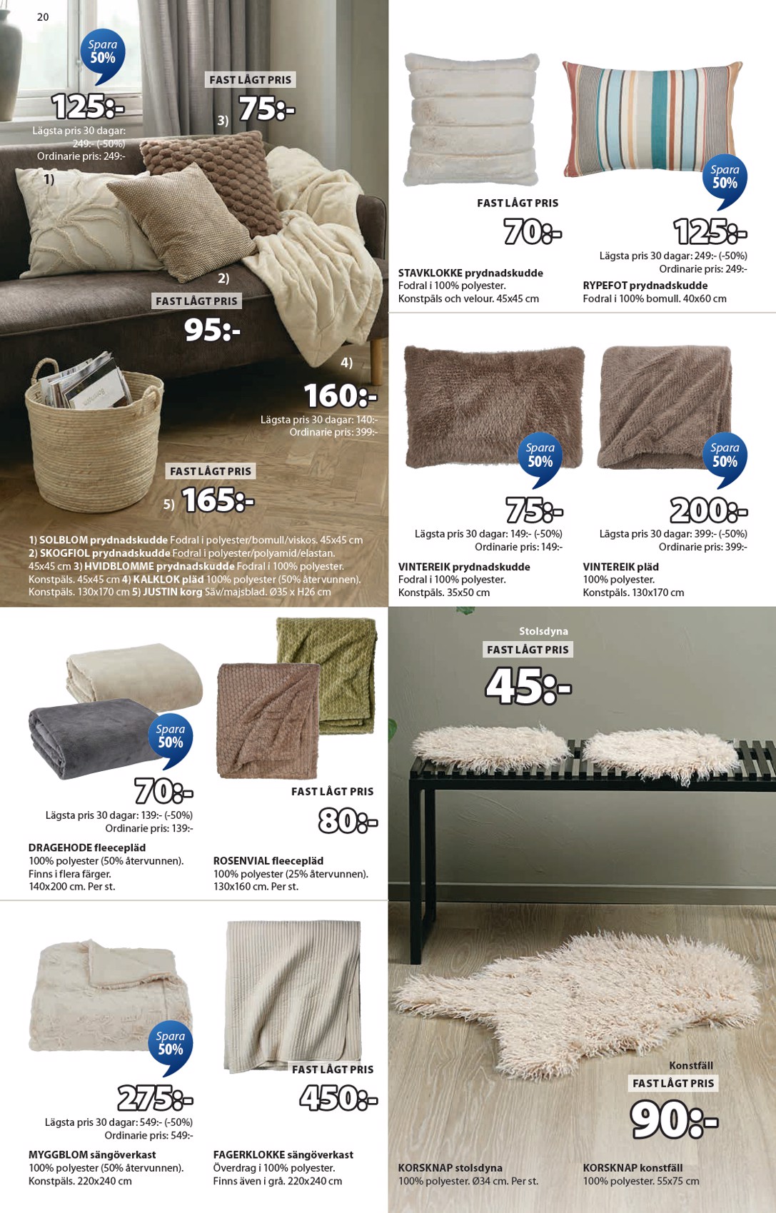 jysk - JYSK-reklambladet giltigt från 24/12 - 18/01 - page: 20