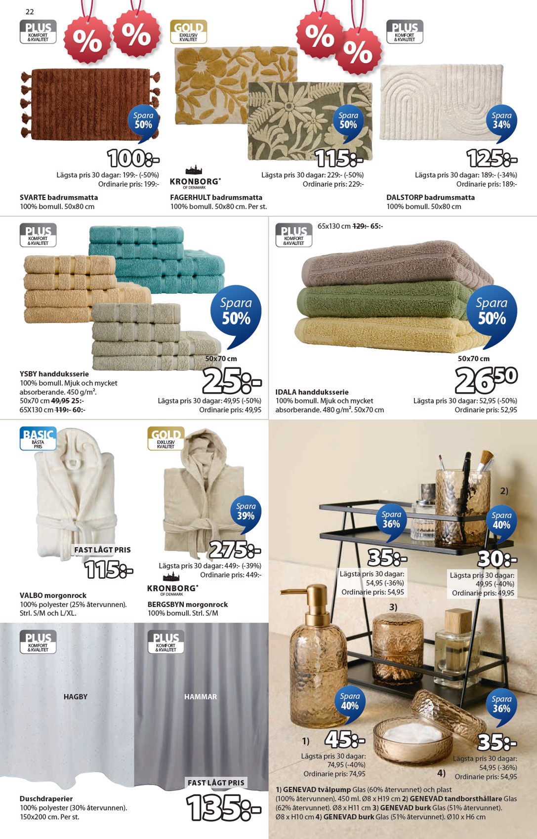 jysk - JYSK-reklambladet giltigt från 24/12 - 18/01 - page: 22