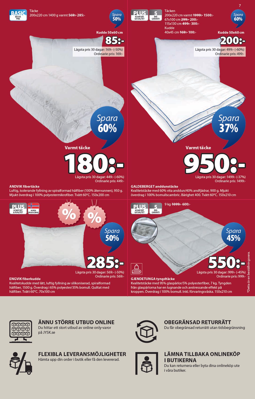 jysk - JYSK-reklambladet giltigt från 19/01 - 01/02 - page: 7