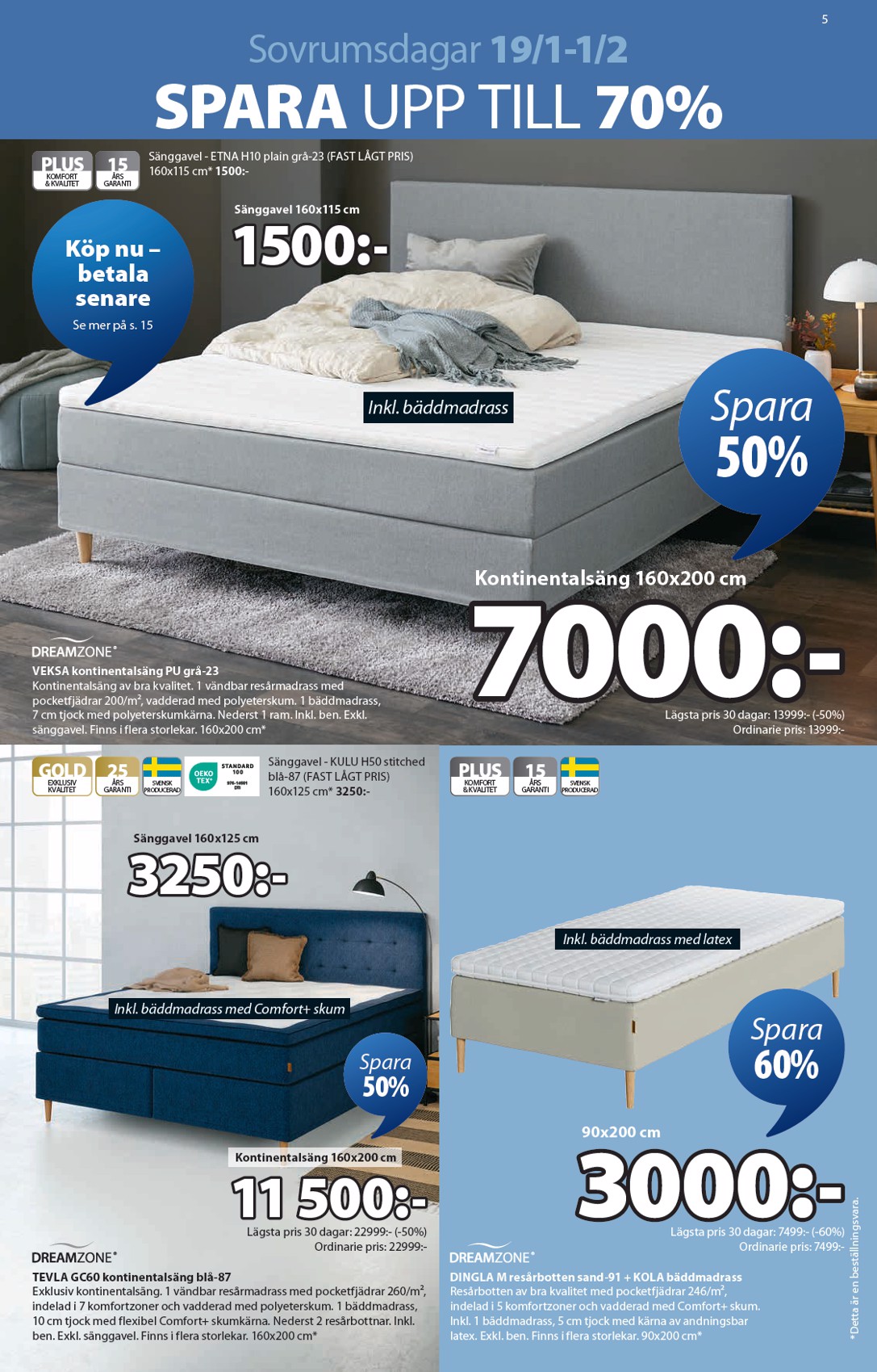 jysk - JYSK-reklambladet giltigt från 19/01 - 01/02 - page: 5