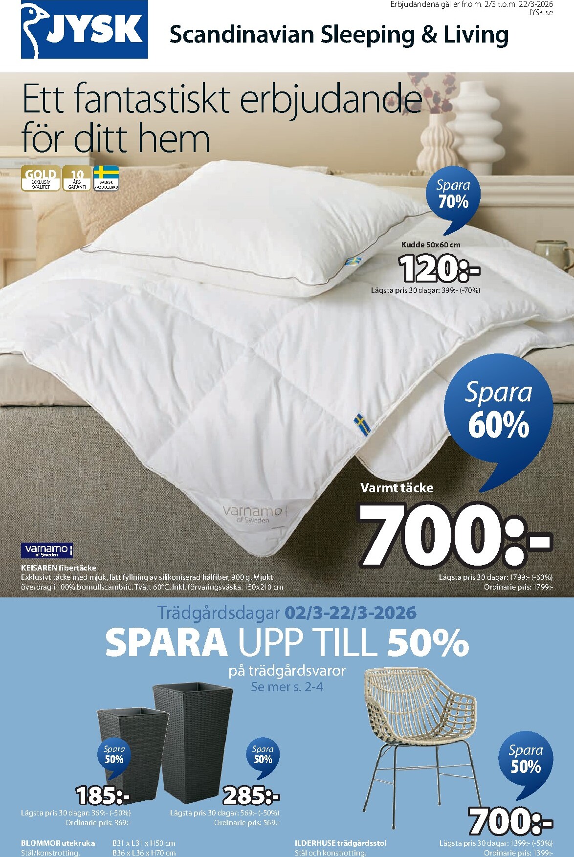 jysk - JYSK-reklambladet giltigt från 02/03/2026 - 22/03/2026 - page: 2