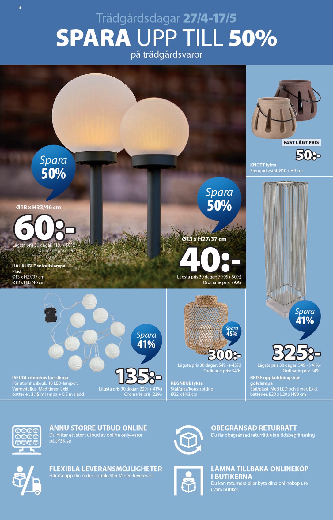 jysk - Aktuellt JYSK reklamblad giltigt från måndag 27/04/2026 till söndag 17/05/2026 - page: 8