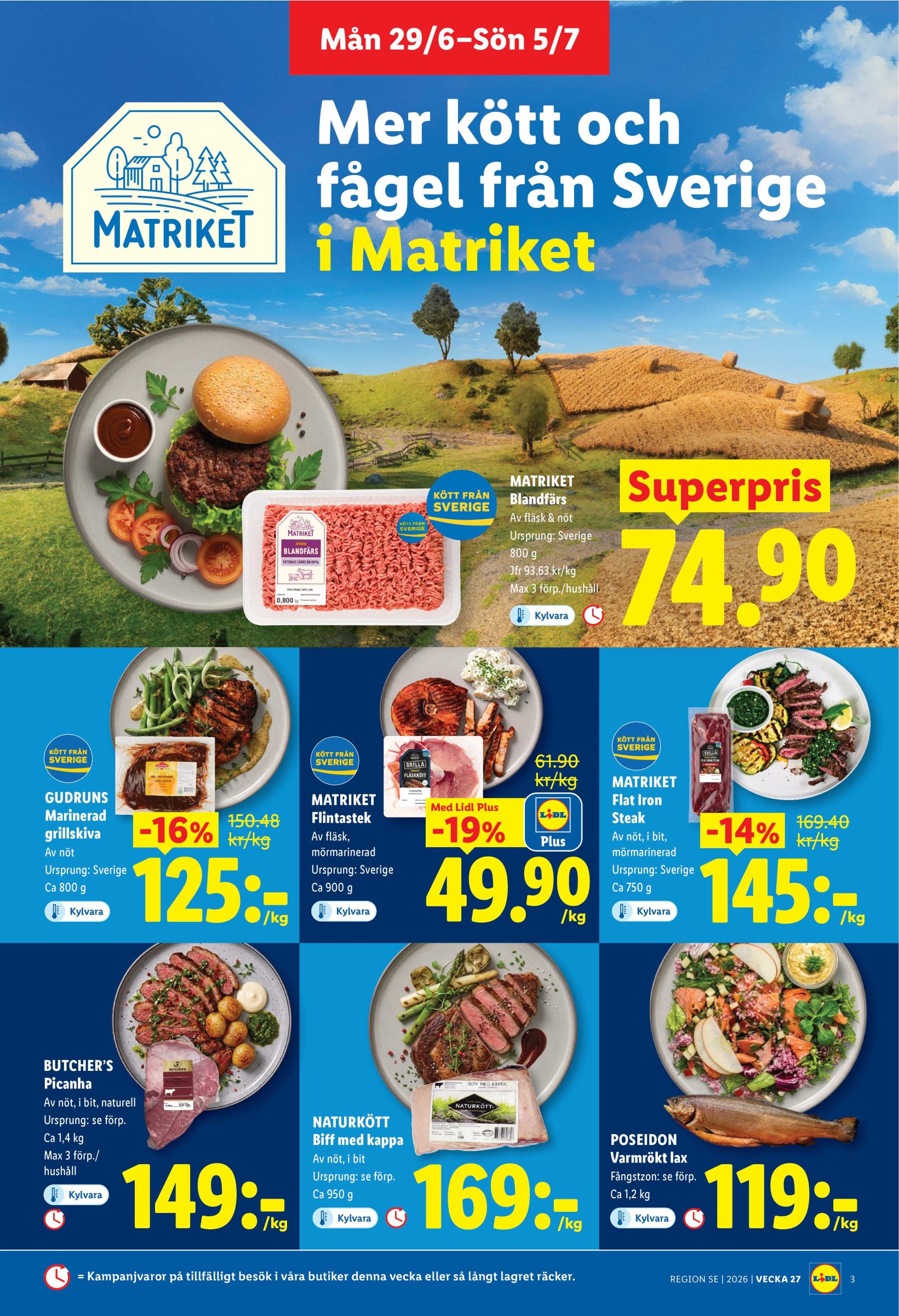 lidl - Nytt Lidl reklamblad från måndag, 29/06/2026 till söndag, 05/07/2026 - page: 3