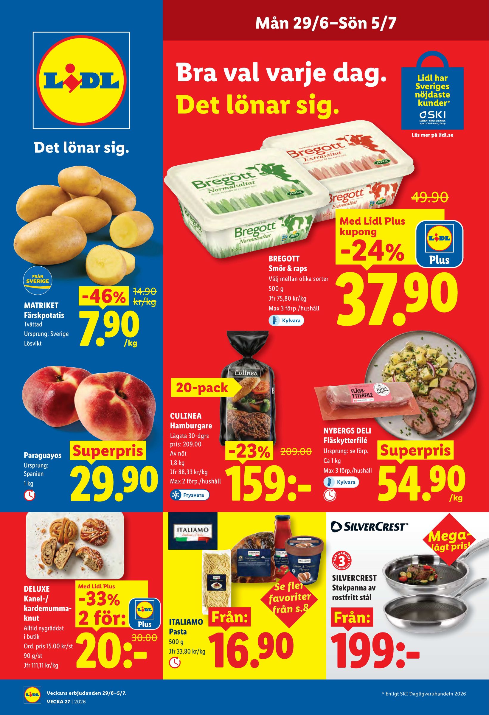 lidl - Aktuellt Lidl reklamblad från måndag, 29/06/2026 till söndag, 05/07/2026 - page: 1