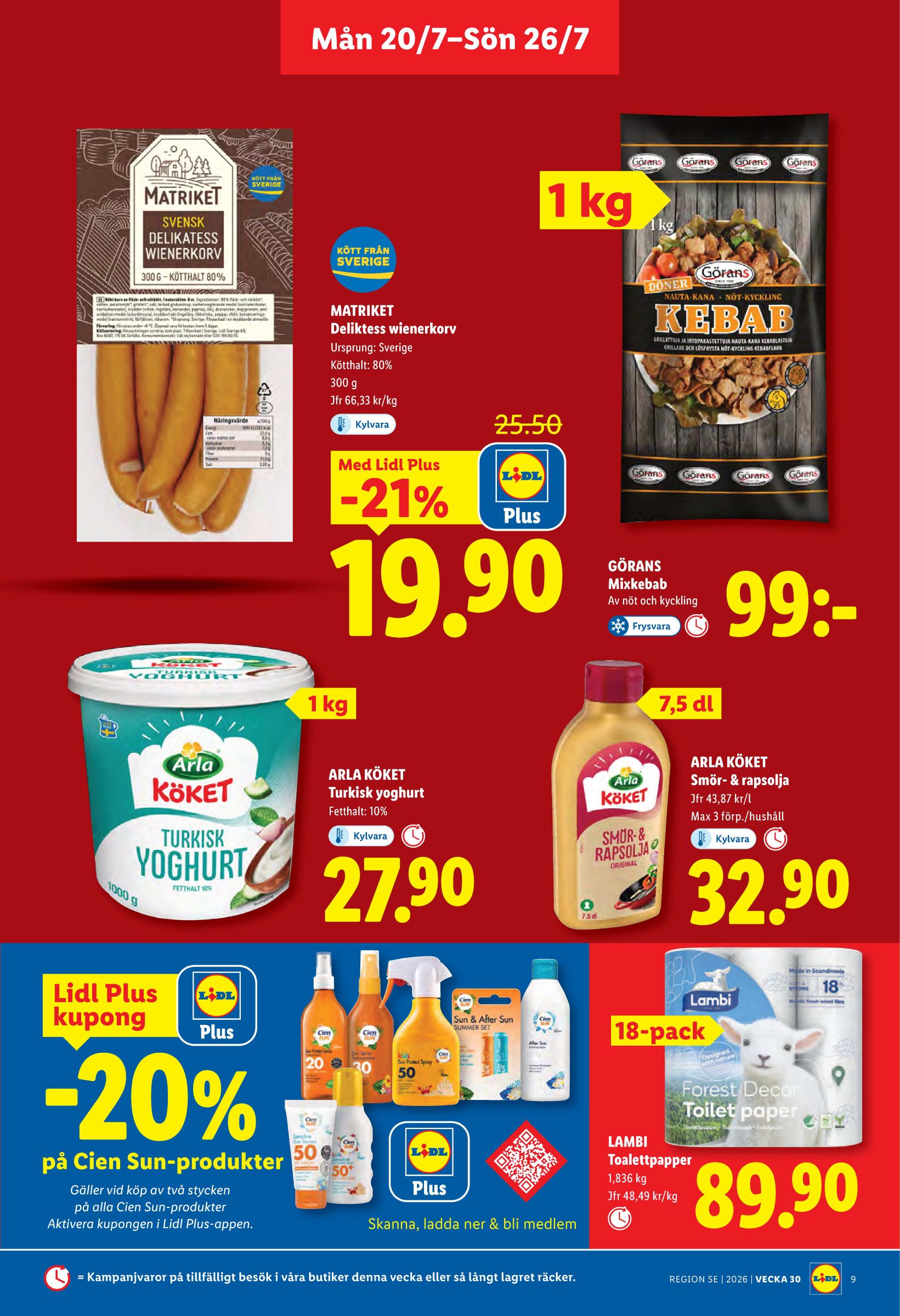 lidl - Nytt Lidl reklamblad från måndag, 20/07/2026 till söndag, 26/07/2026 - page: 9