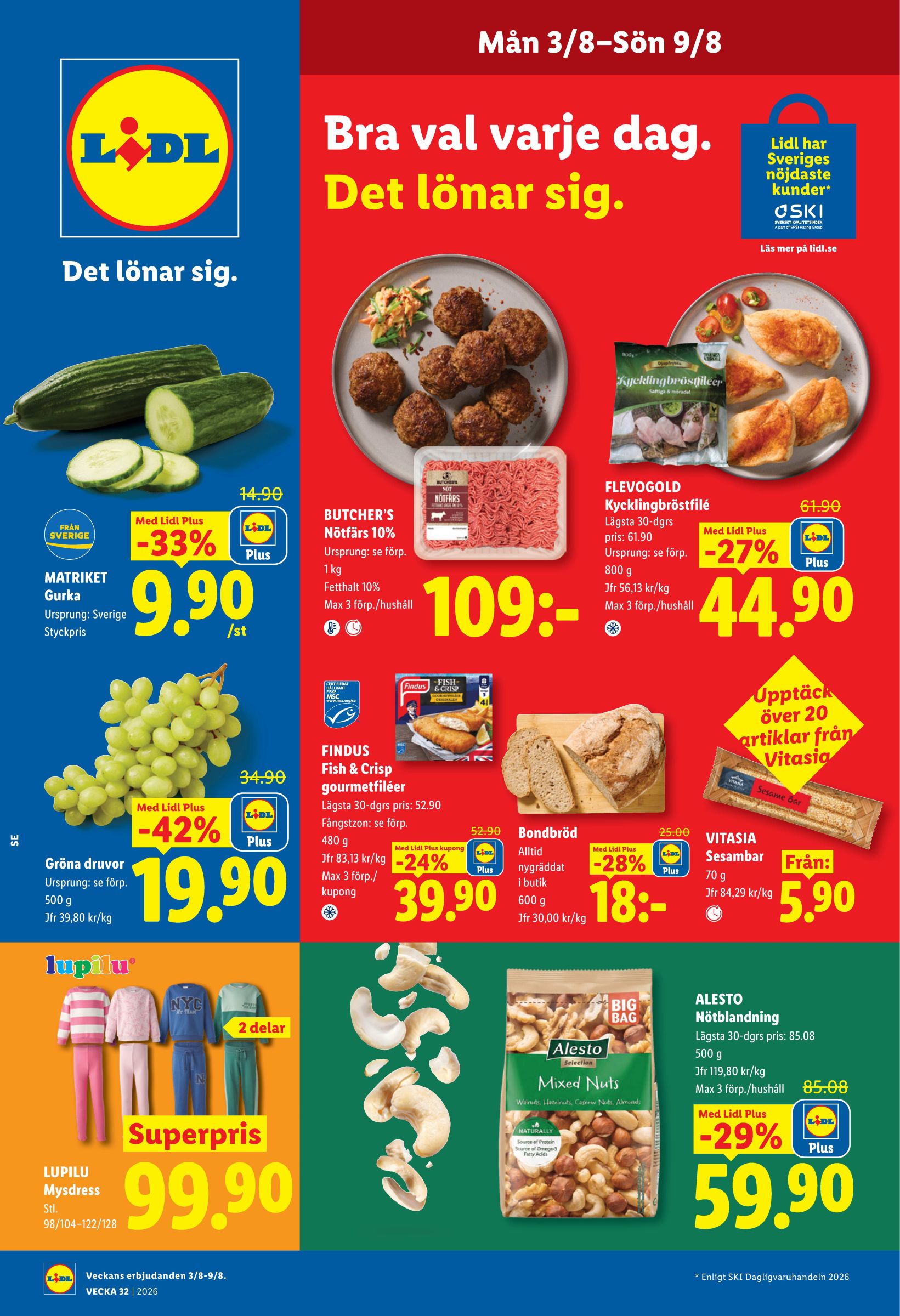 lidl - Nytt Lidl reklamblad från måndag, 03/08/2026 till söndag, 09/08/2026