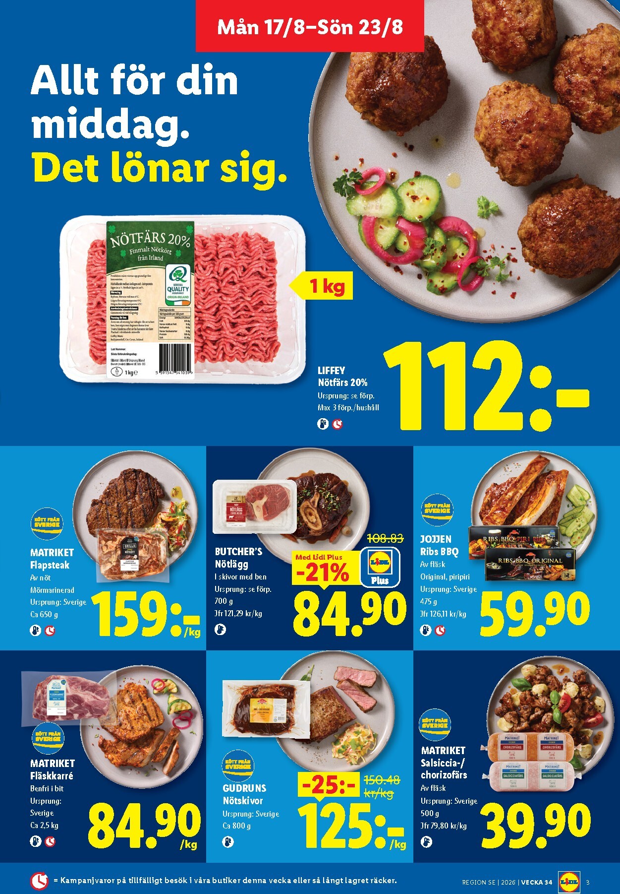 lidl - Aktuellt Lidl reklamblad från måndag, 17/08/2026 till söndag, 23/08/2026 - page: 3