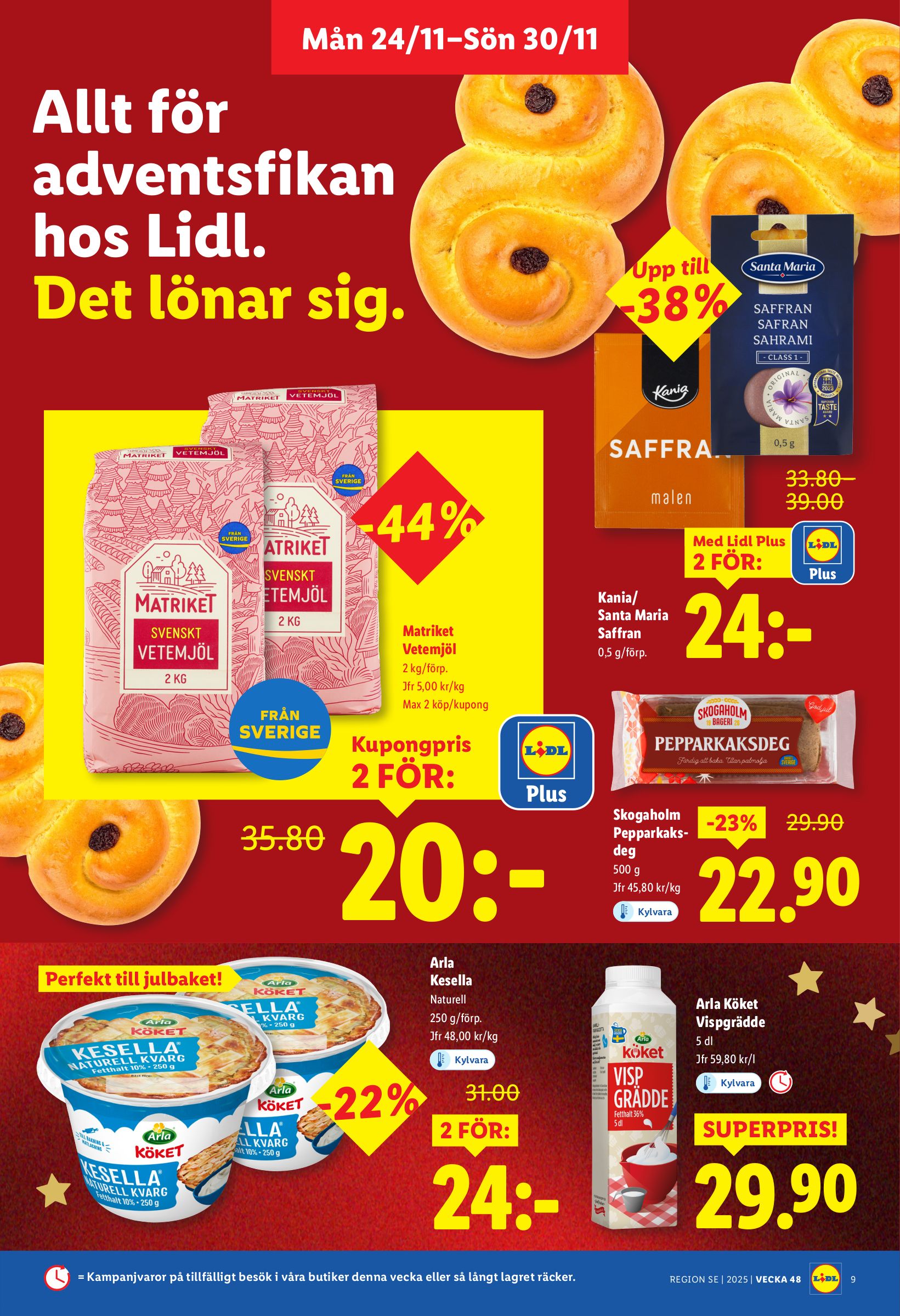 lidl - Lidl-reklambladet giltigt från 24/11 - 30/11 - page: 9