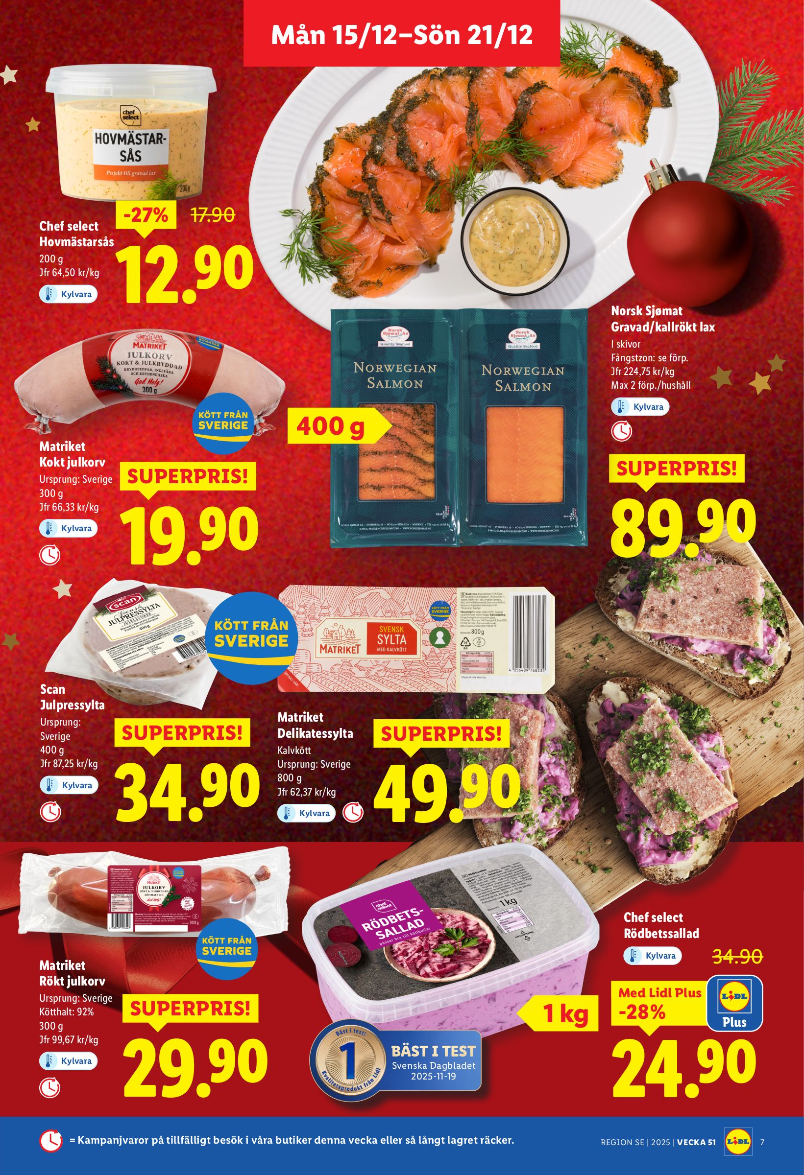 lidl - Lidl-reklambladet giltigt från 15/12 - 21/12 - page: 7