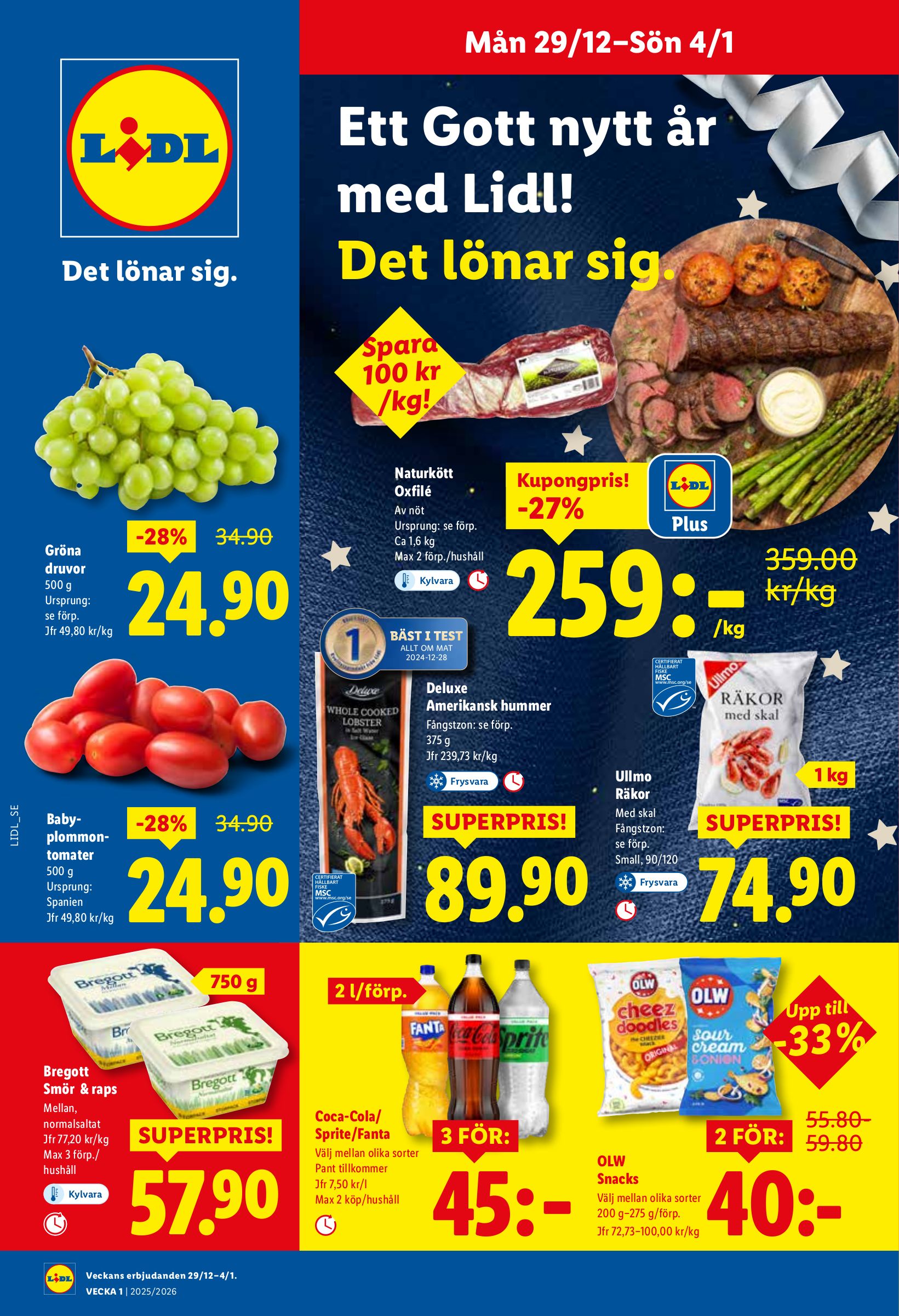 lidl - Lidl-reklambladet giltigt från 29/12 - 04/01