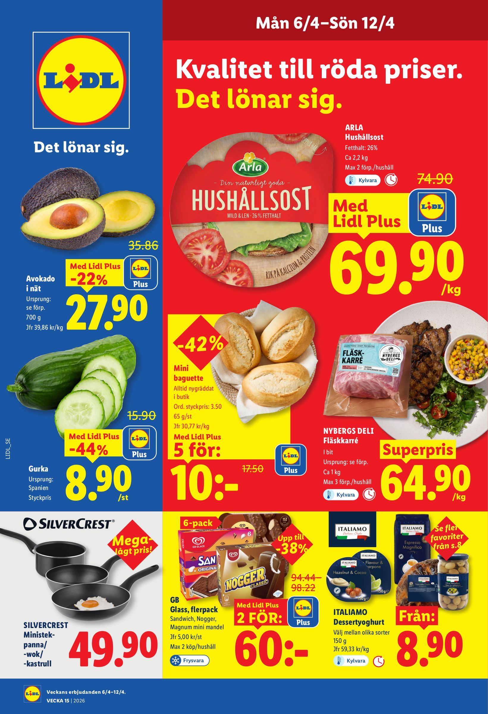 lidl - Aktuellt Lidl reklamblad giltigt från måndag 06/04/2026 till söndag 12/04/2026 - page: 1