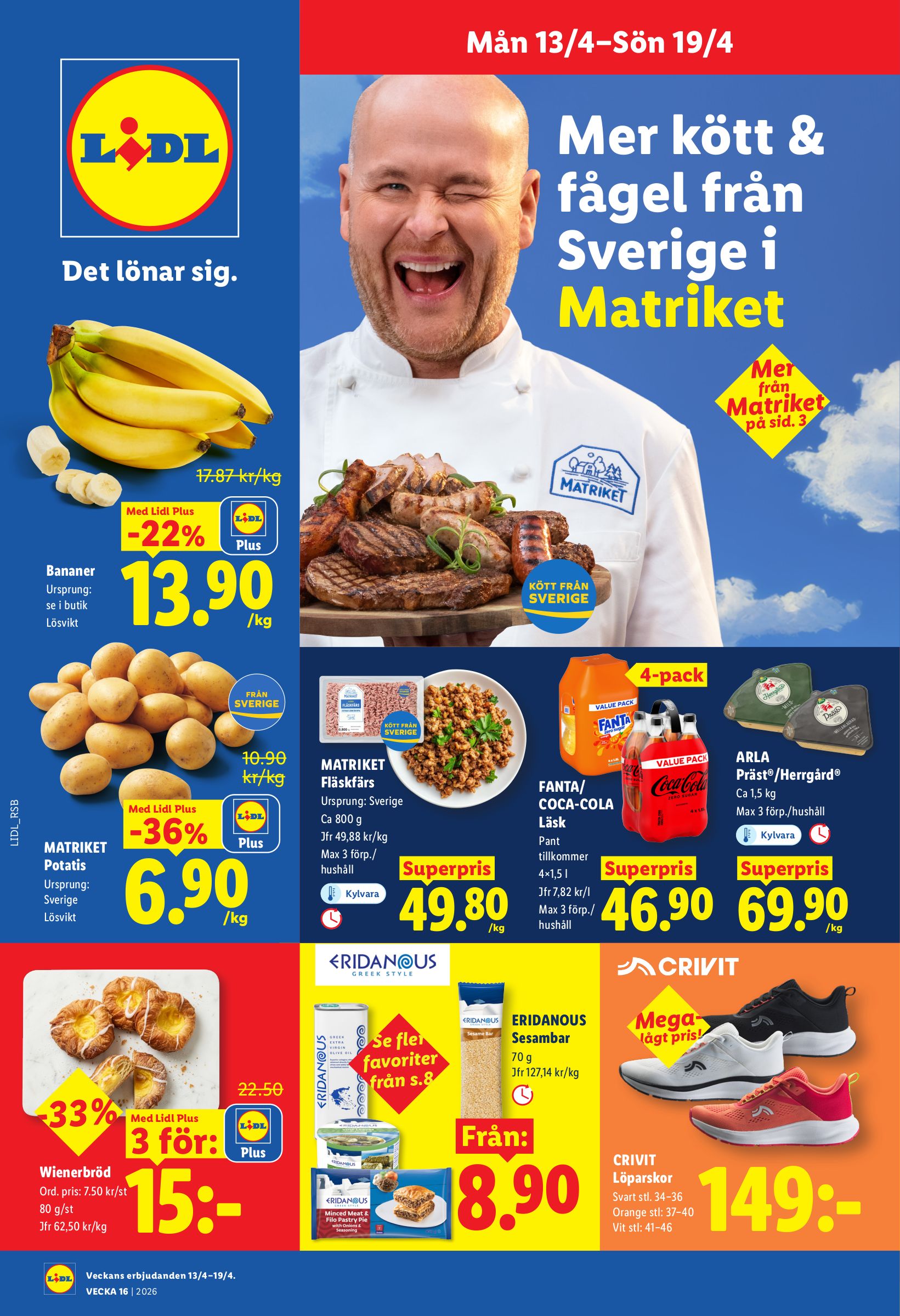 lidl - Lidl reklamblad för nästa vecka från måndag 13/04/2026 till söndag 19/04/2026