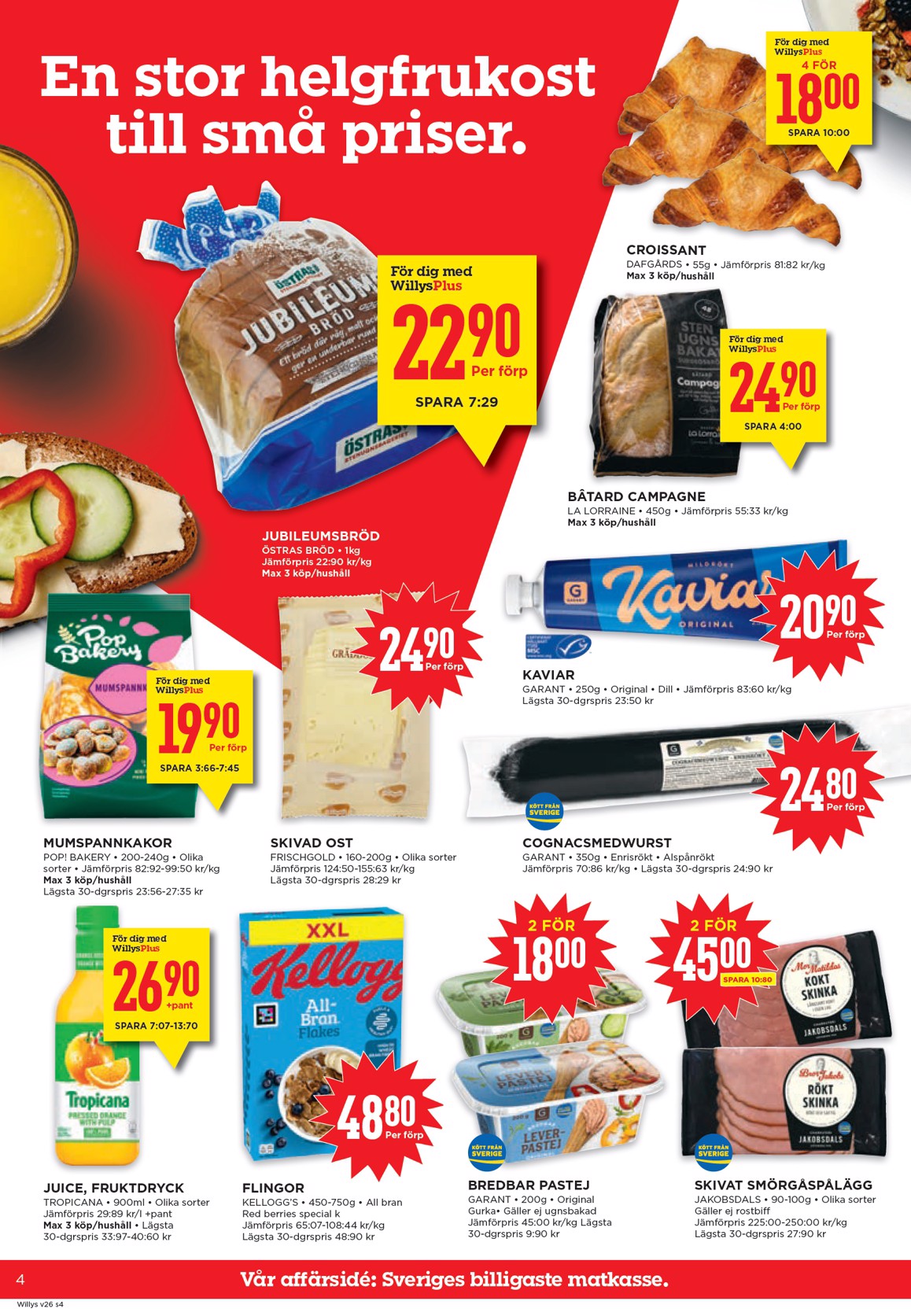 willy-s - Aktuellt Willy's reklamblad från måndag, 22/06/2026 till söndag, 28/06/2026 - page: 4