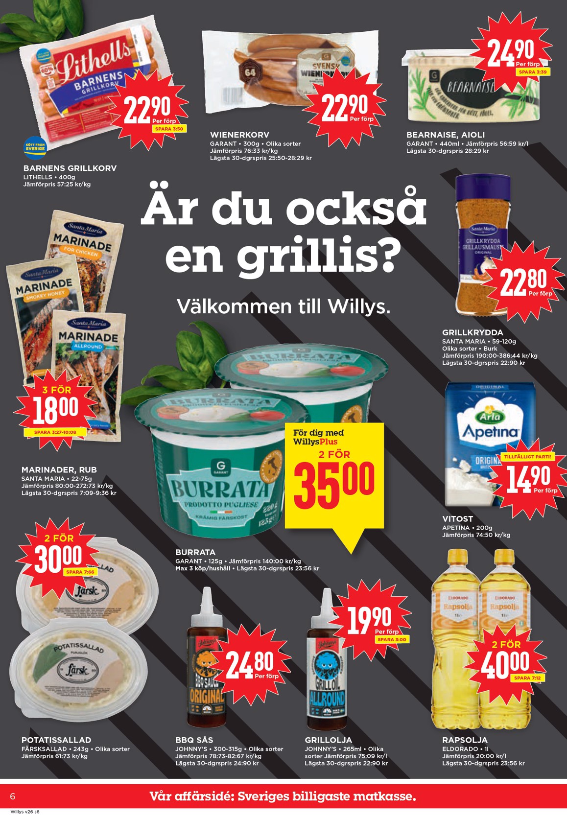 willy-s - Aktuellt Willy's reklamblad från måndag, 22/06/2026 till söndag, 28/06/2026 - page: 6