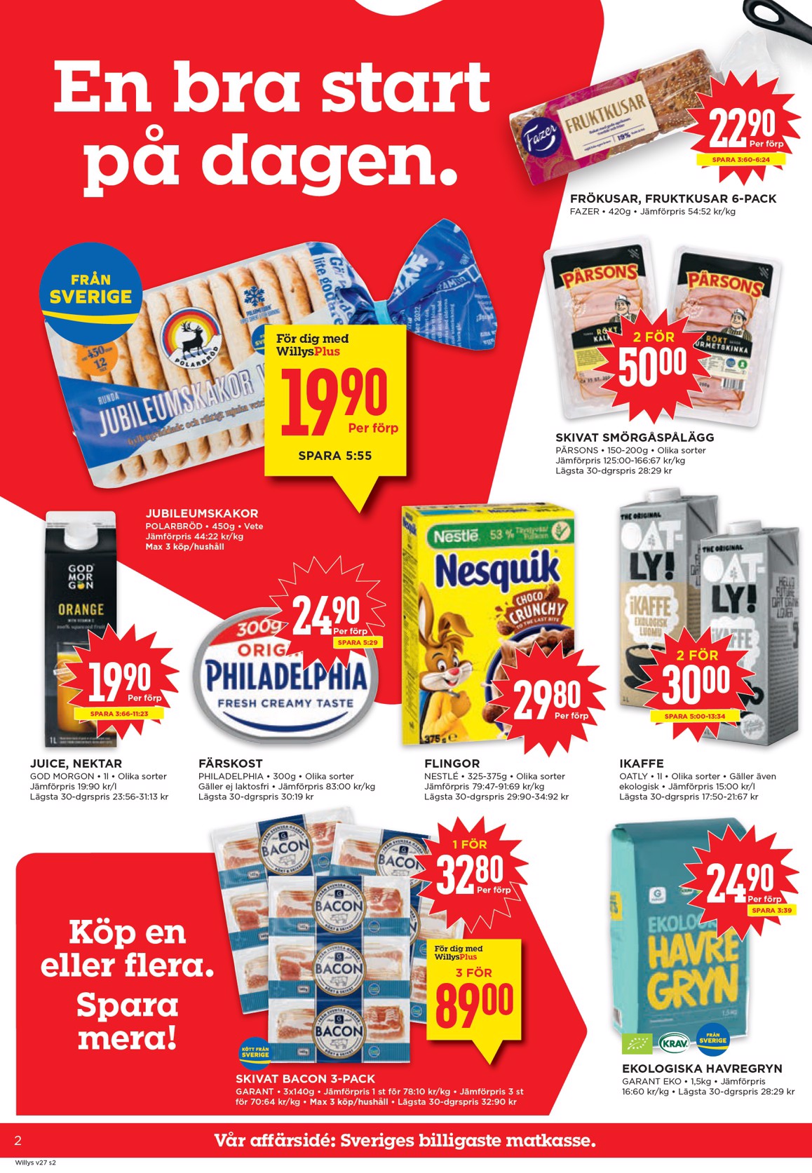 willy-s - Aktuellt Willy's reklamblad från måndag, 29/06/2026 till söndag, 05/07/2026 - page: 2