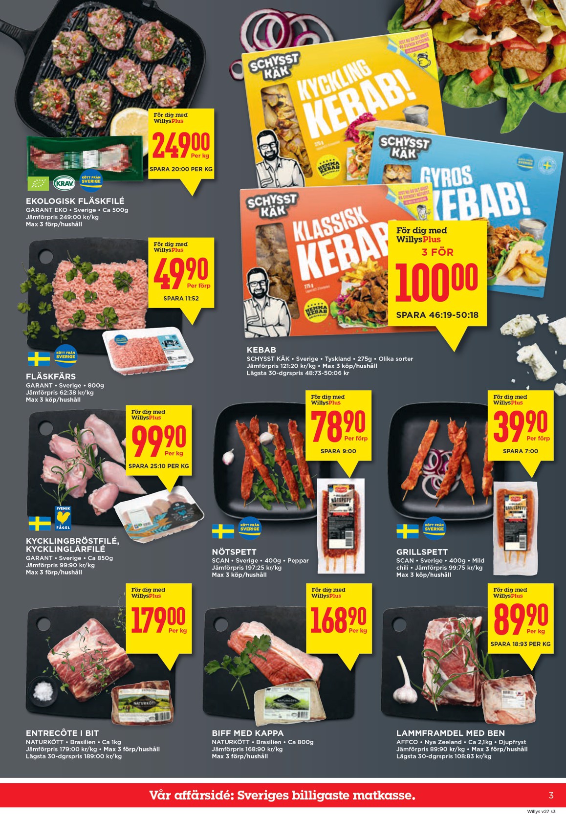 willy-s - Aktuellt Willy's reklamblad från måndag, 29/06/2026 till söndag, 05/07/2026 - page: 3