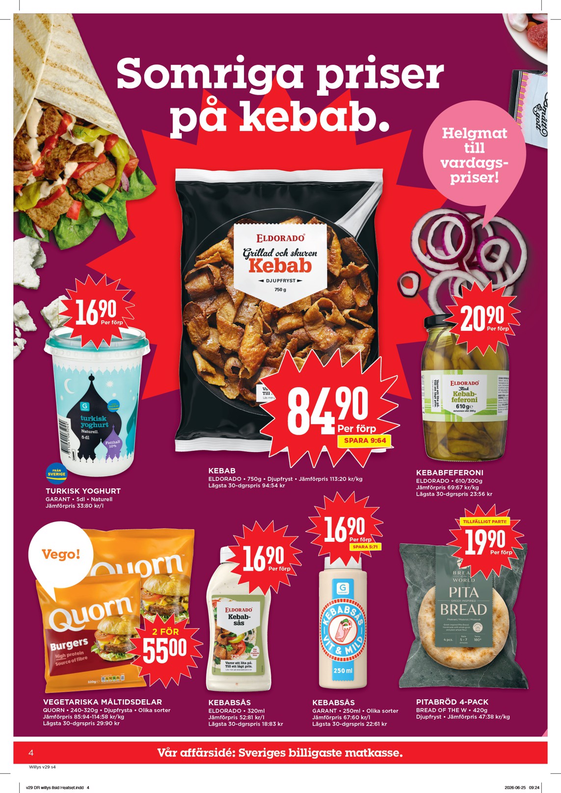 willy-s - Aktuellt Willy's reklamblad från måndag, 13/07/2026 till söndag, 19/07/2026 - page: 4