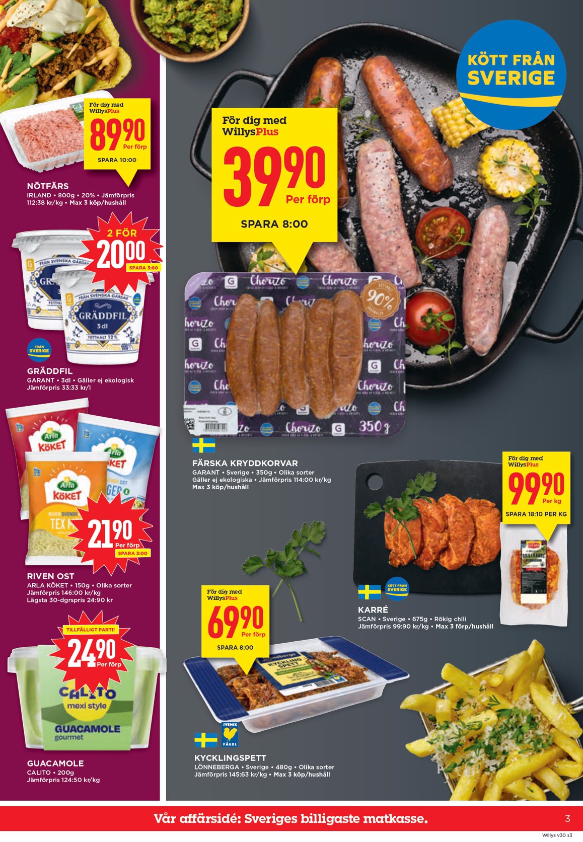 willy-s - Aktuellt Willy's reklamblad från måndag, 20/07/2026 till söndag, 26/07/2026 - page: 3