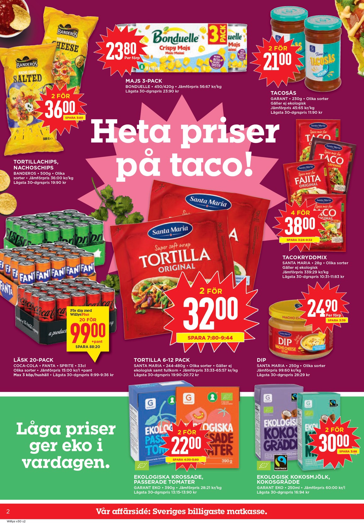 willy-s - Aktuellt Willy's reklamblad från måndag, 20/07/2026 till söndag, 26/07/2026 - page: 2