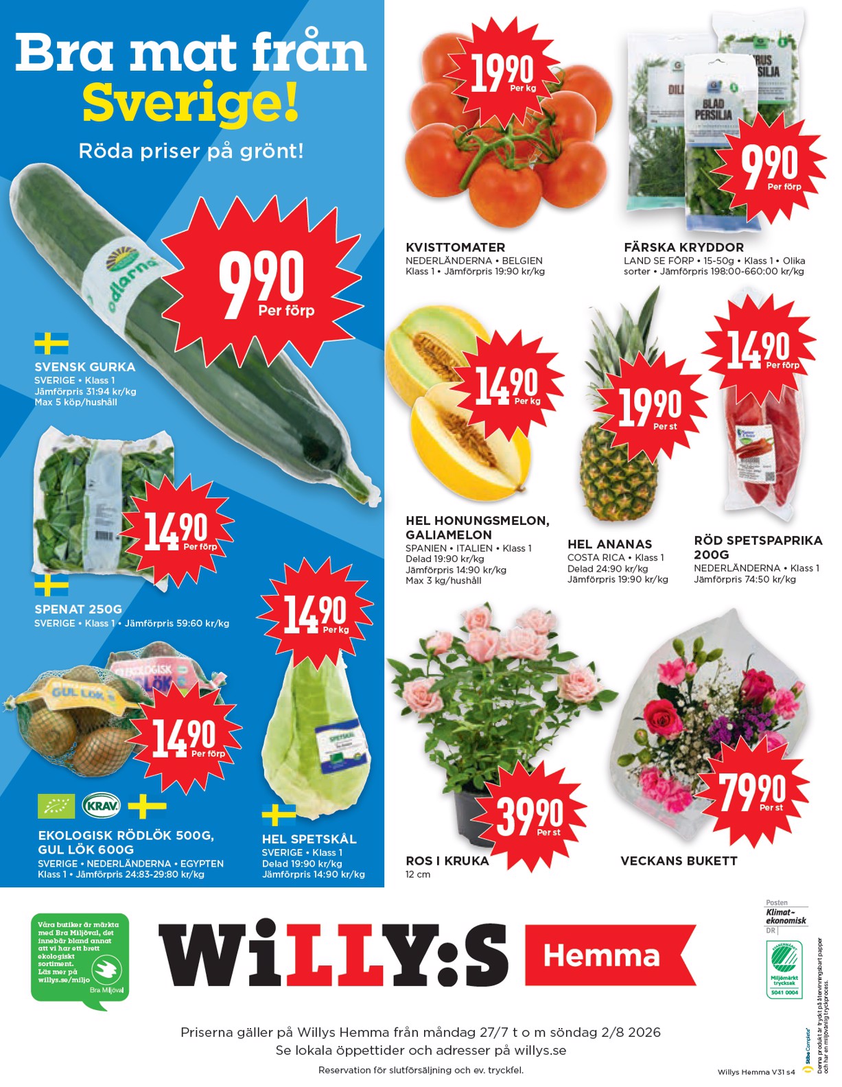 willy-s - Aktuellt Willy's reklamblad från måndag, 27/07/2026 till söndag, 02/08/2026 - page: 4