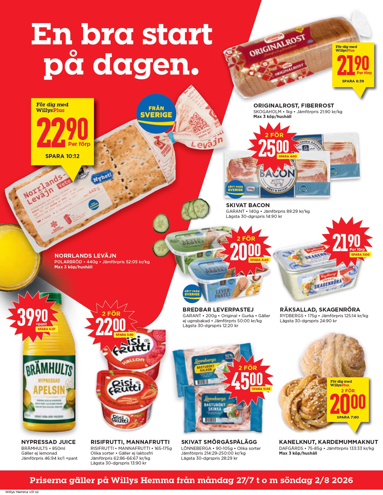 willy-s - Aktuellt Willy's reklamblad från måndag, 27/07/2026 till söndag, 02/08/2026 - page: 2