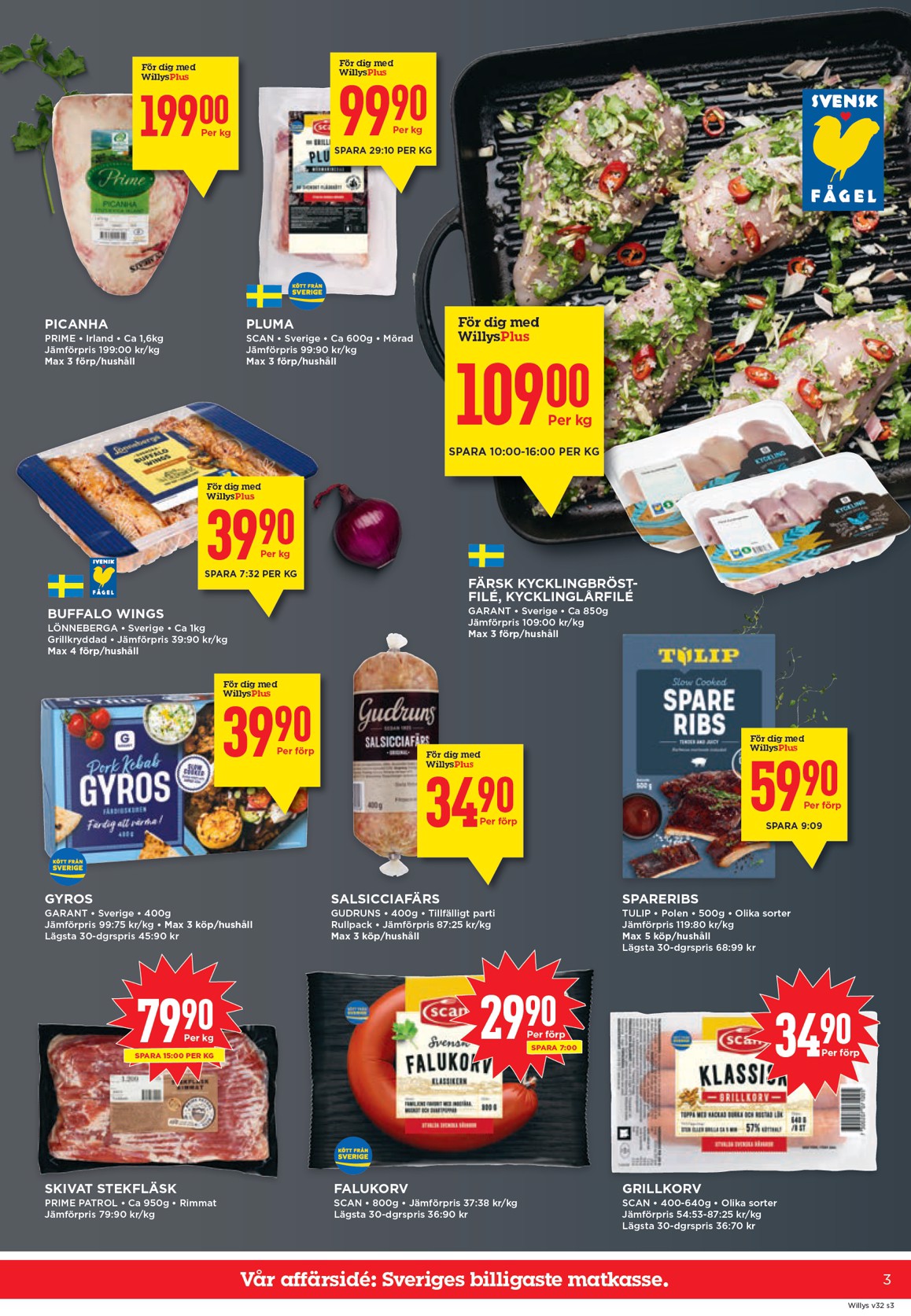 willy-s - Aktuellt Willy's reklamblad från måndag, 03/08/2026 till söndag, 09/08/2026 - page: 3