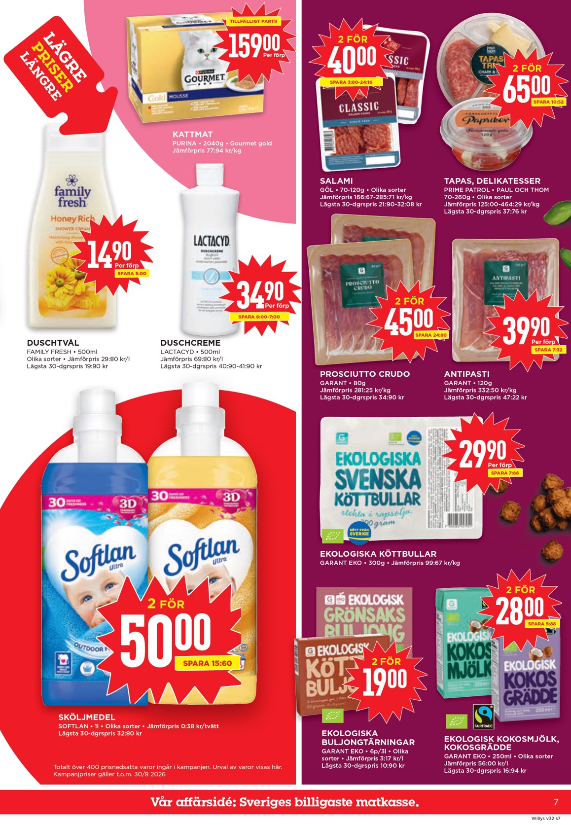 willy-s - Aktuellt Willy's reklamblad från måndag, 03/08/2026 till söndag, 09/08/2026 - page: 7